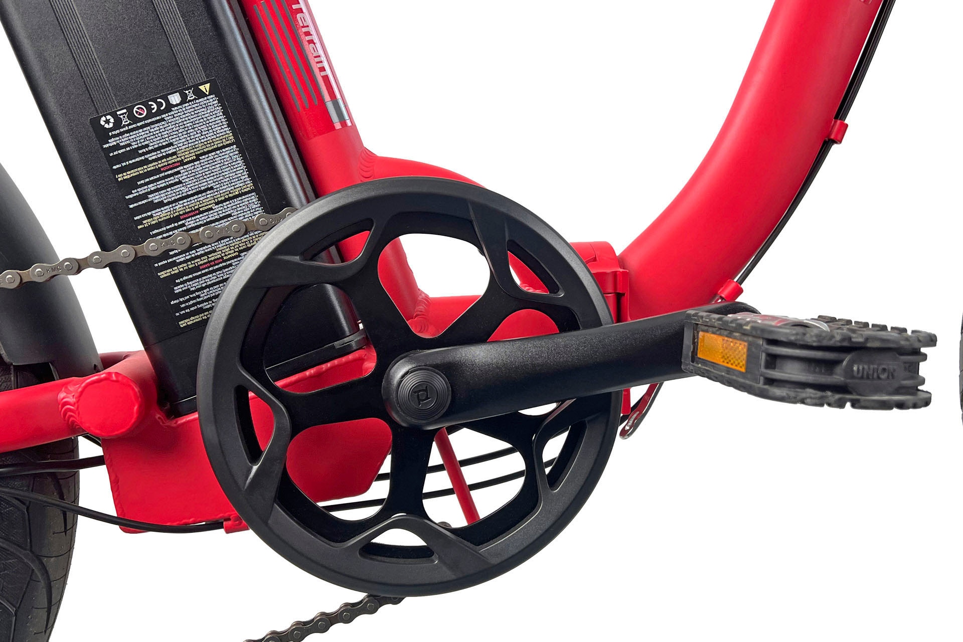 LLobe »Elektro Faltrad 20" Terrain rot« 7 Gang Shimano Tourney Schaltwerk Kettenschaltung Heckmotor 250 W