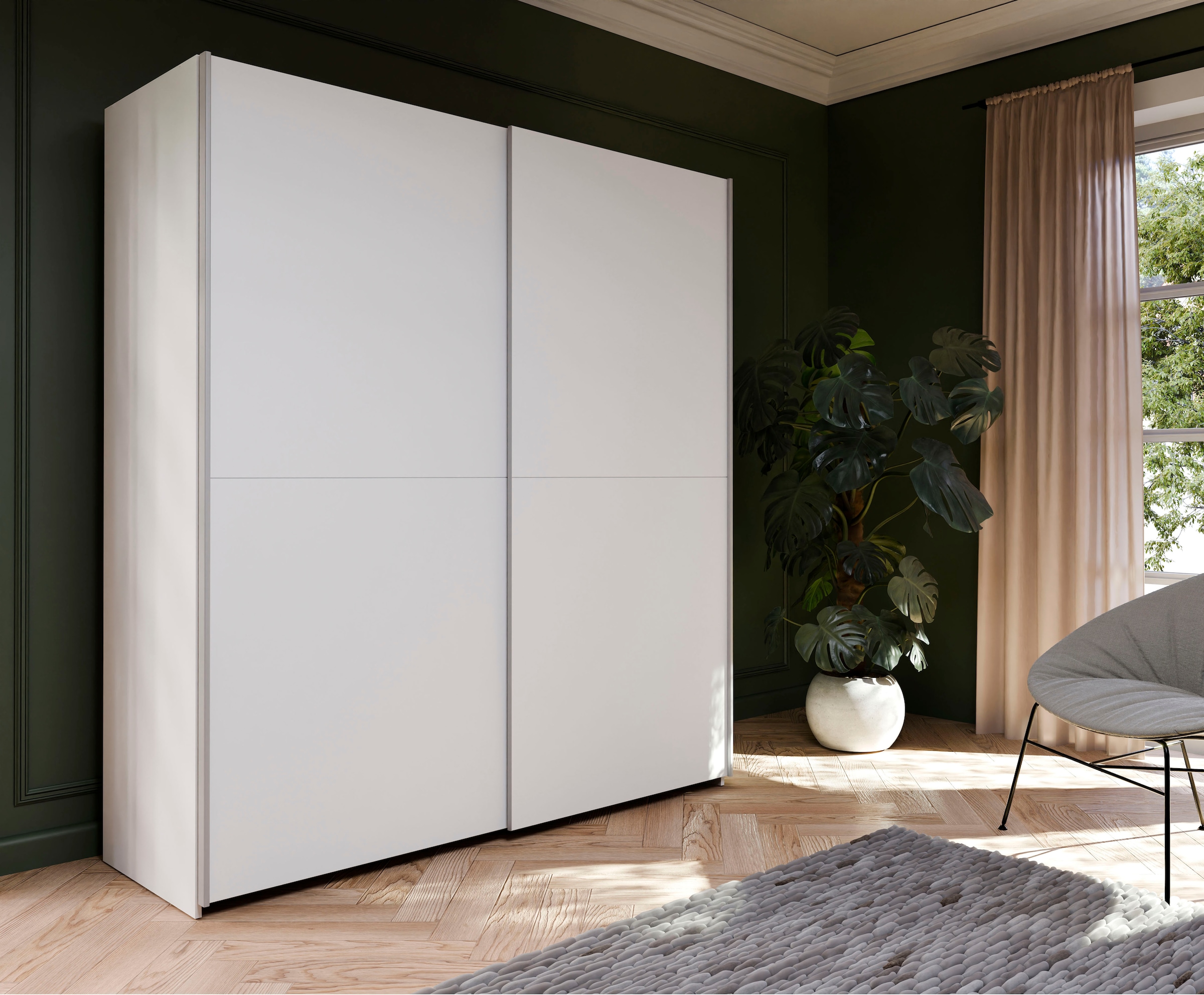 Home affaire Schwebetürenschrank »OTTOs Choice, 2 Schiebetüren, Made in Europe, stabil und zeitlos«, (5 Breiten: 120 -200cm, Höhe ca. 190cm), in verschiedenen Farben und Breiten