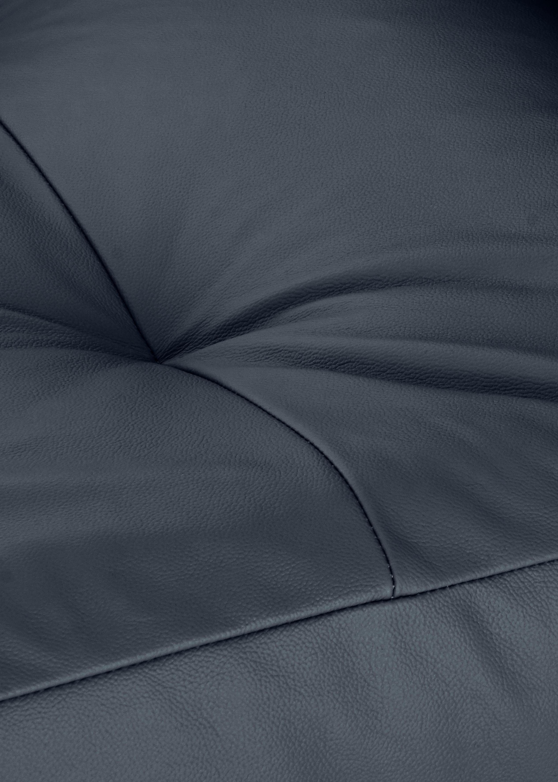 W.SCHILLIG Chaiselongue »softy«, mit dekorativer Heftung im Sitz, Füße schwarz pulverbeschichtet