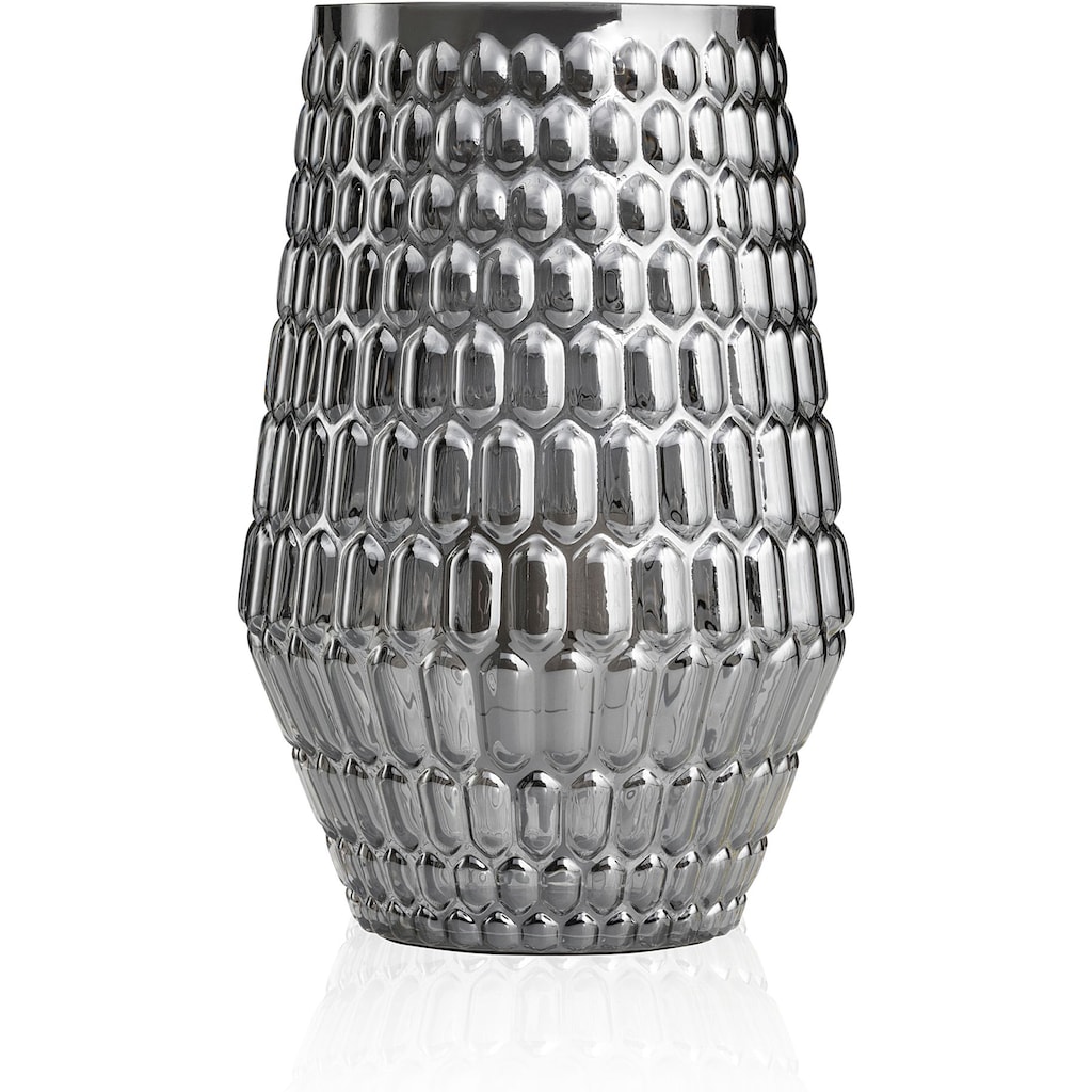 Pauleen LED Tischleuchte »Crystal Sparkle«, 1 flammig-flammig, E14, 3step dimmbar, Grau/Glas