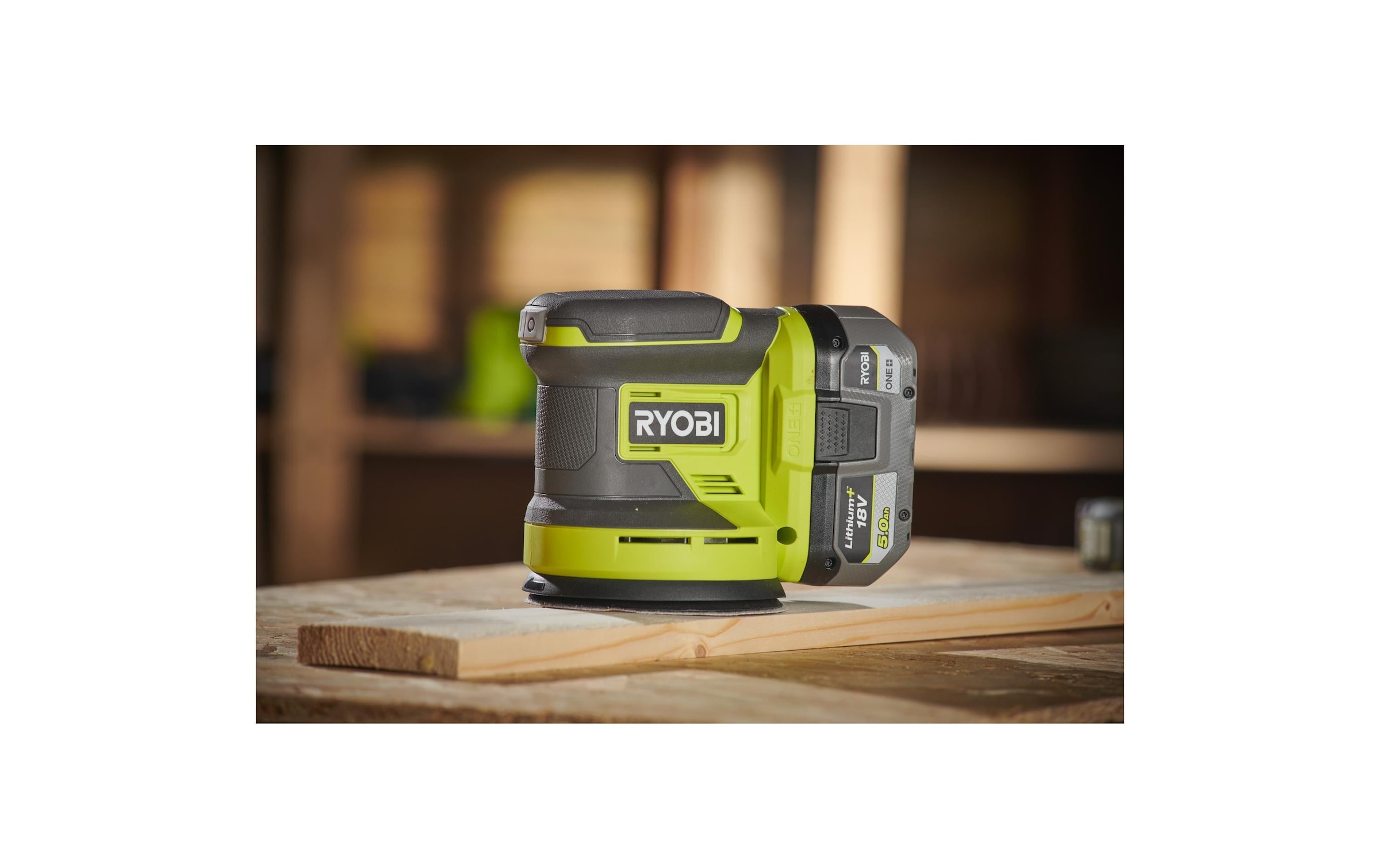 RYOBI Akku-Exzenterschleifer »RYOBI RROS18-0, 18 V, Solo«