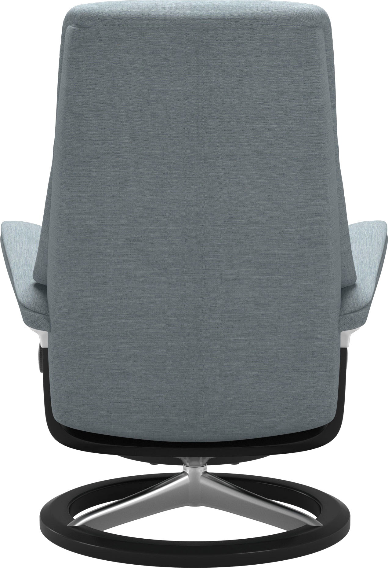 Stressless® Relaxsessel »View«, (Set, Relaxsessel mit Hocker), mit Signature Base, Größe M,Gestell Schwarz