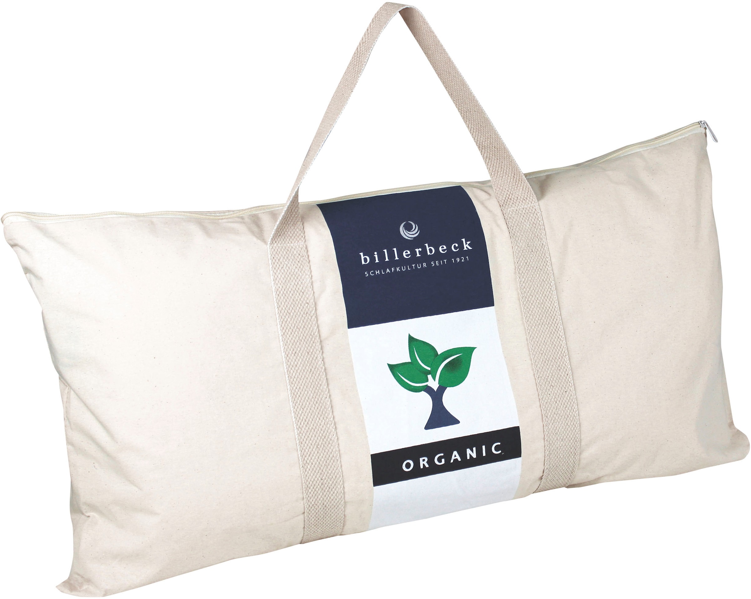 billerbeck Nackenstützkissen »Cosisoft nature, Kissen 40x80cm«, Füllung: Naturlatexkern, Bezug: 100% Baumwolle, (1 St.), Das GOTS-Zertifiziertes Naturlatex-Nackenstützkissen
