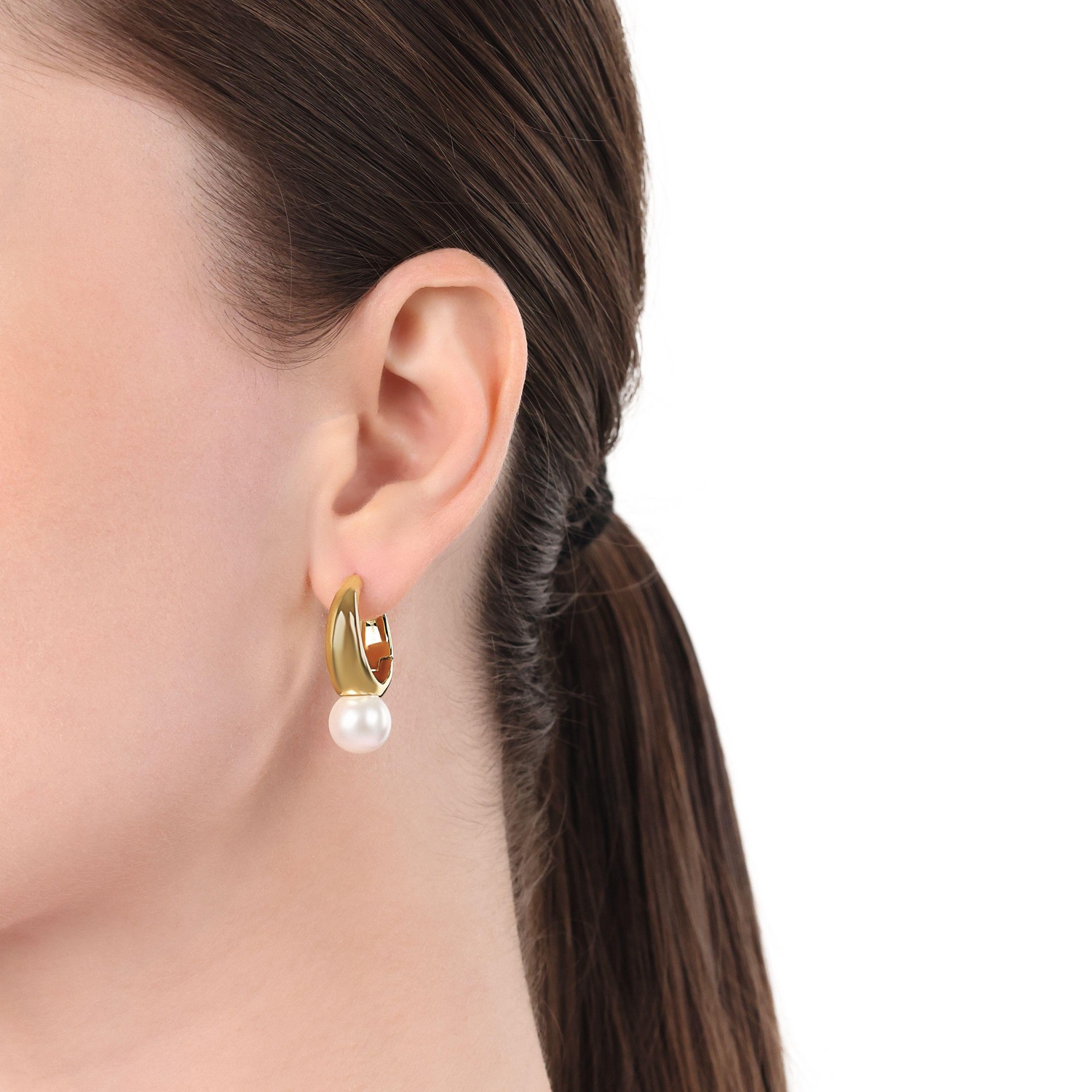 Amor Paar Creolen »Schmuck Geschenk, Perle« mit Muschelkernperle