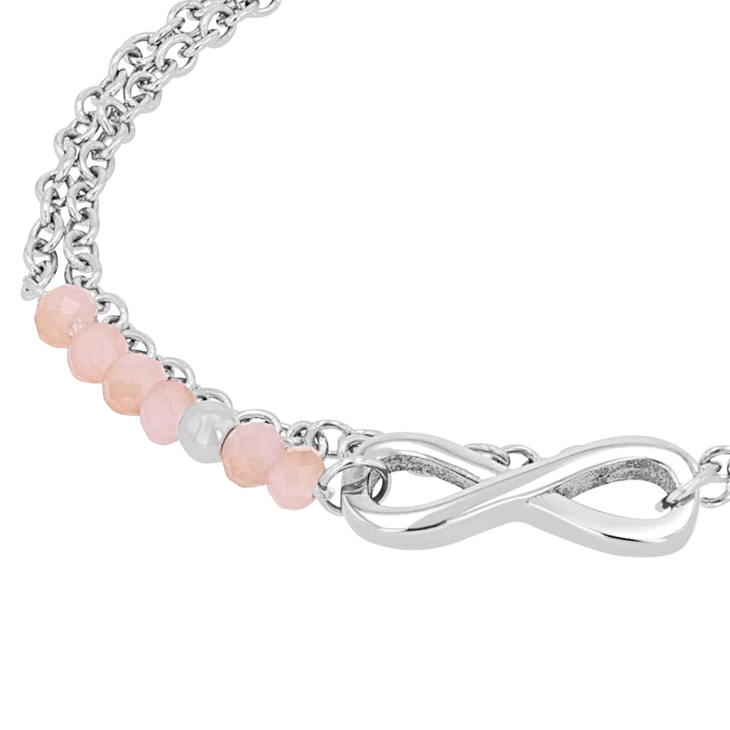 s.Oliver Armband »Infinity/Unendlichkeitsschleife, 2039719, 2039720«, mit Glasstein