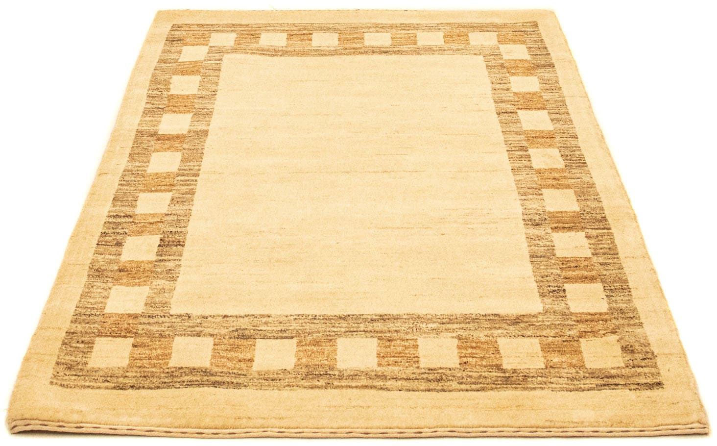 morgenland Wollteppich »Gabbeh Teppich handgeknüpft beige«, rechteckig, 18 günstig online kaufen