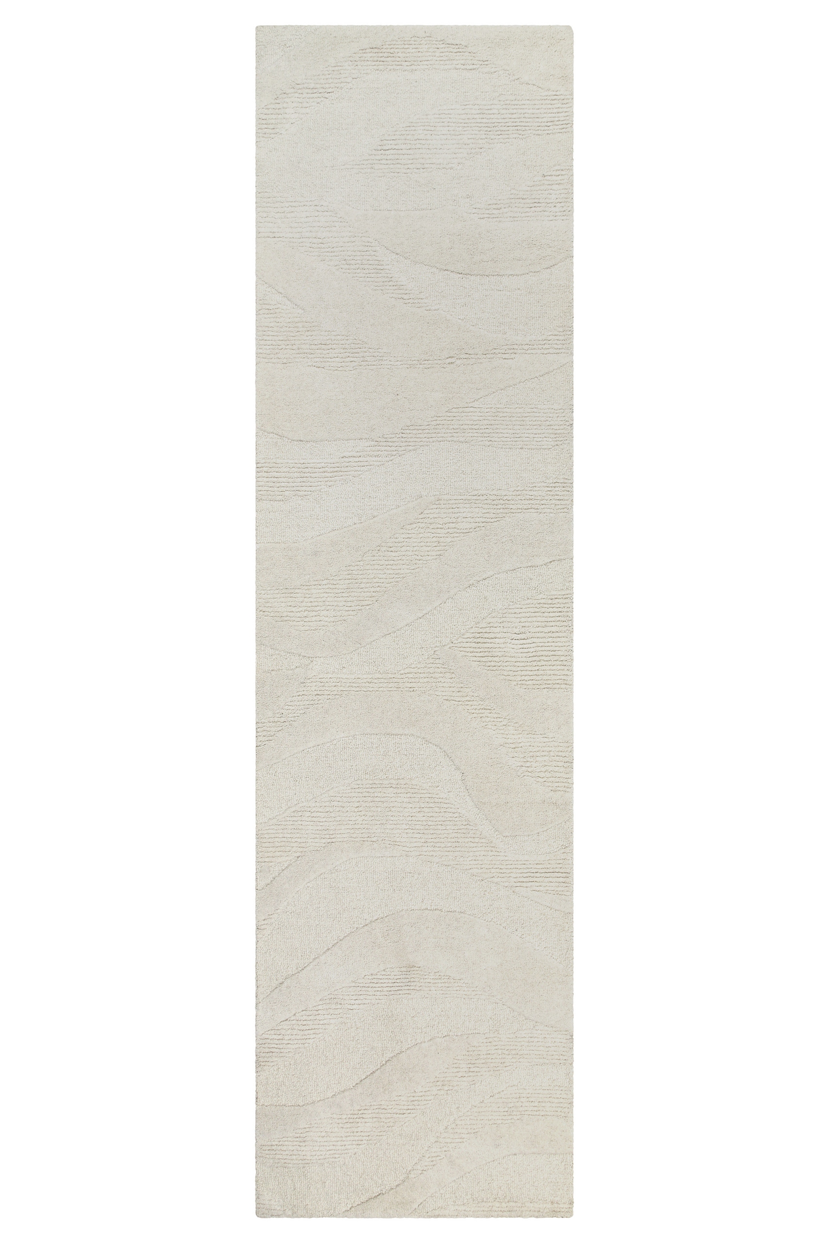 Wecon home Wollteppich »Hamptons THIRTYFOUR«, rechteckig, 15 mm Höhe, Läufer, Schurwolle, Kurzflor, Wohnzimmer, Schlafzimmer, Wellen