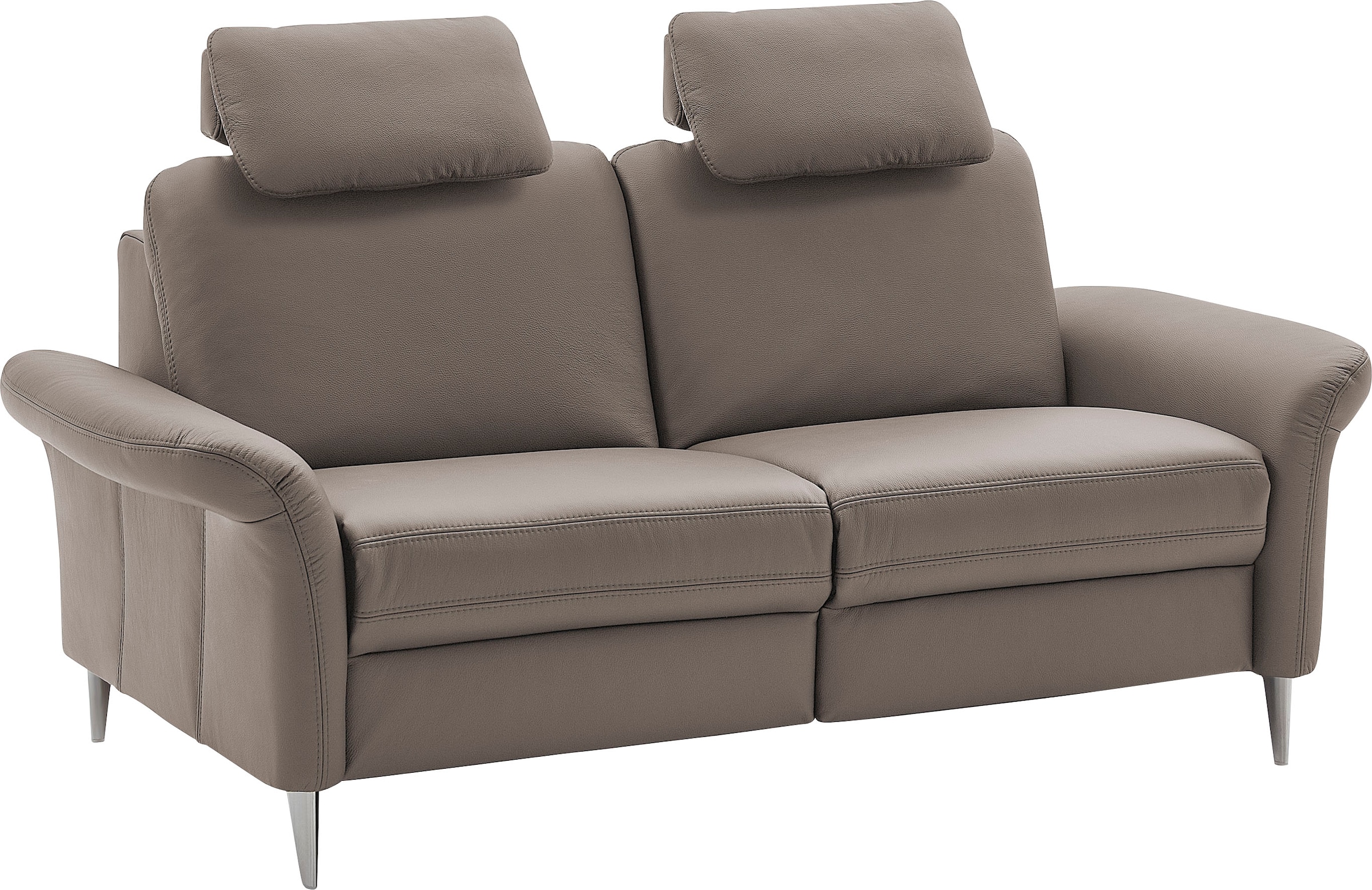 Die PlanBar 2,5-Sitzer »PN-EM23187«, (Breite 182 cm), Mit Kopfstützen und Federkernpolsterung, Bezug aus Leder