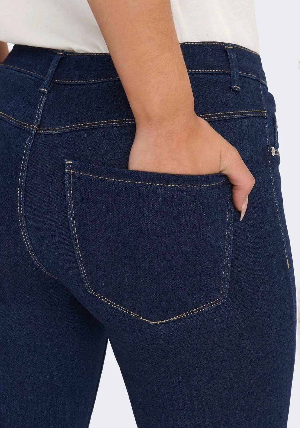ONLY Skinny-fit-Jeans »ONLRAIN LIFE REG SKINNY DNM«, mit Gürtelschlaufen