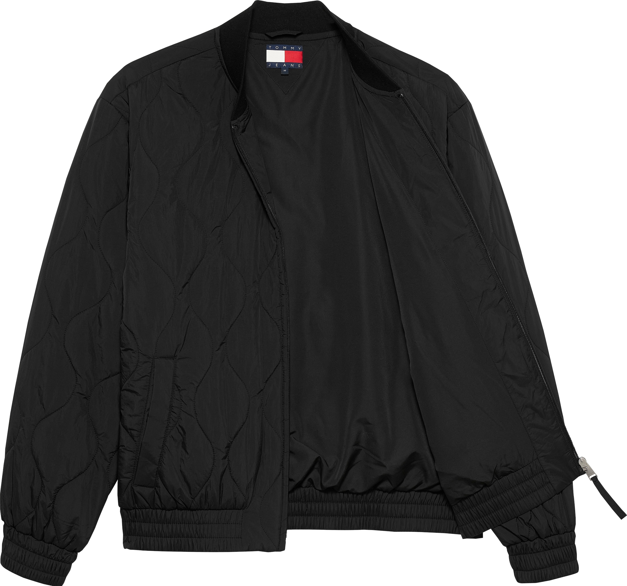 Tommy Jeans Bomberjacke »TJM LW QUILTED BOMBER JACKET EXT«, ohne Kapuze, Mit Rundhalsausschnitt