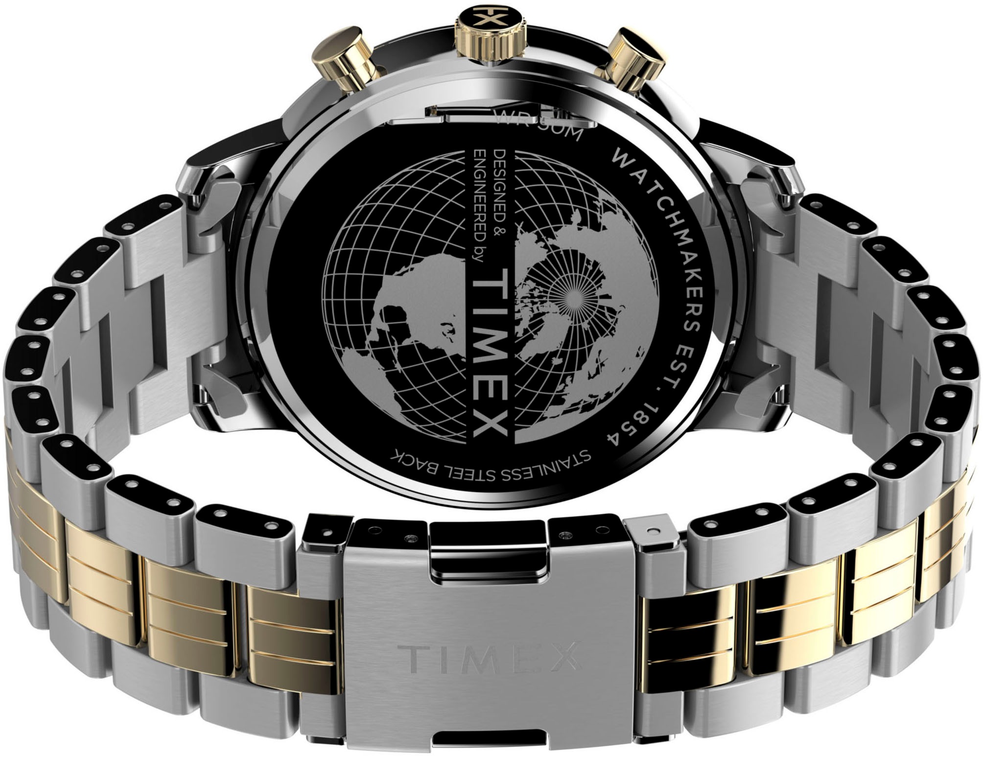 Timex Chronograph »CHICAGO« Quarzuhr, Armbanduhr, Herren, Datum, Stoppfunktion, 12/24-Std.-Anzeige