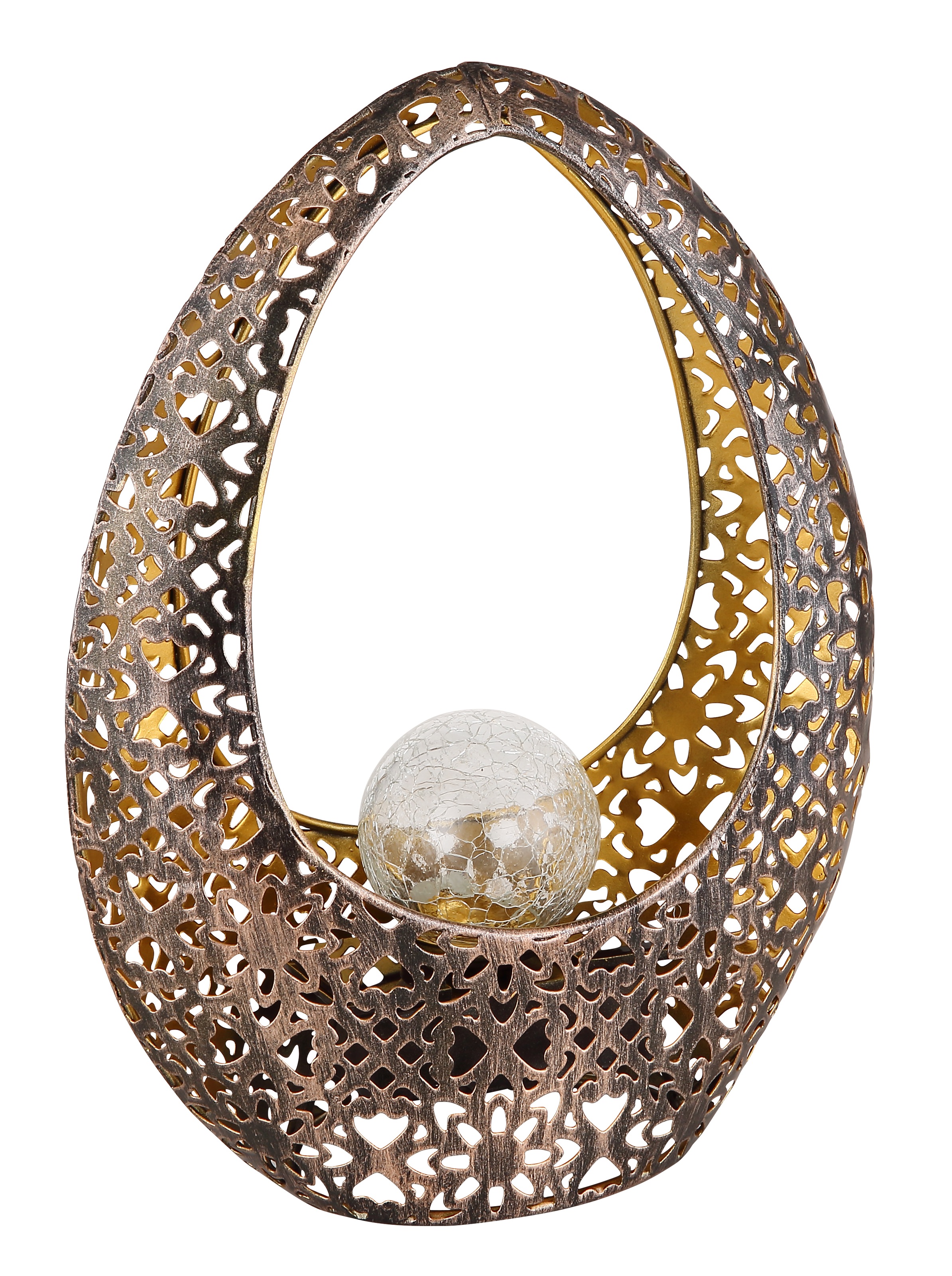 GLOBO LIGHTING LED Solarleuchte »SOLARLEUCHTE METALL BRONZEFARBEN, 1XLED« LED-Modul 1 Stk. Warmweiß Solar Garten Terrasse Außenbeleuchtung Dekoleuchten