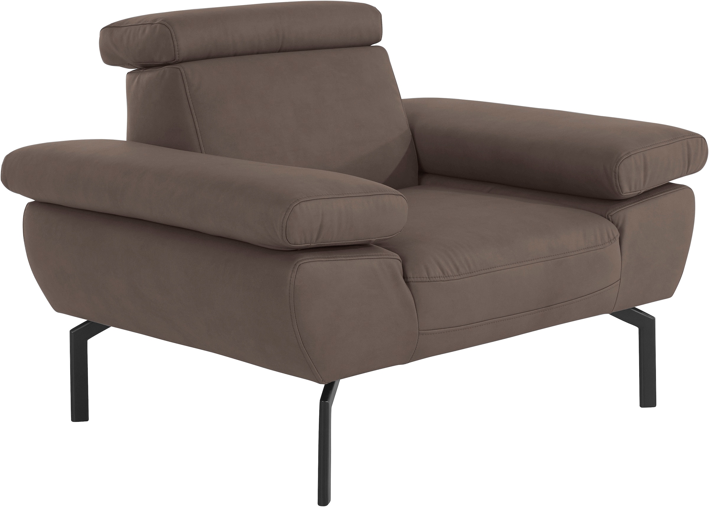 Luxus-Microfaser Rückenverstellung, Style auf Sessel Luxus«, Rechnung Places »Trapino mit of wahlweise in bestellen Lederoptik