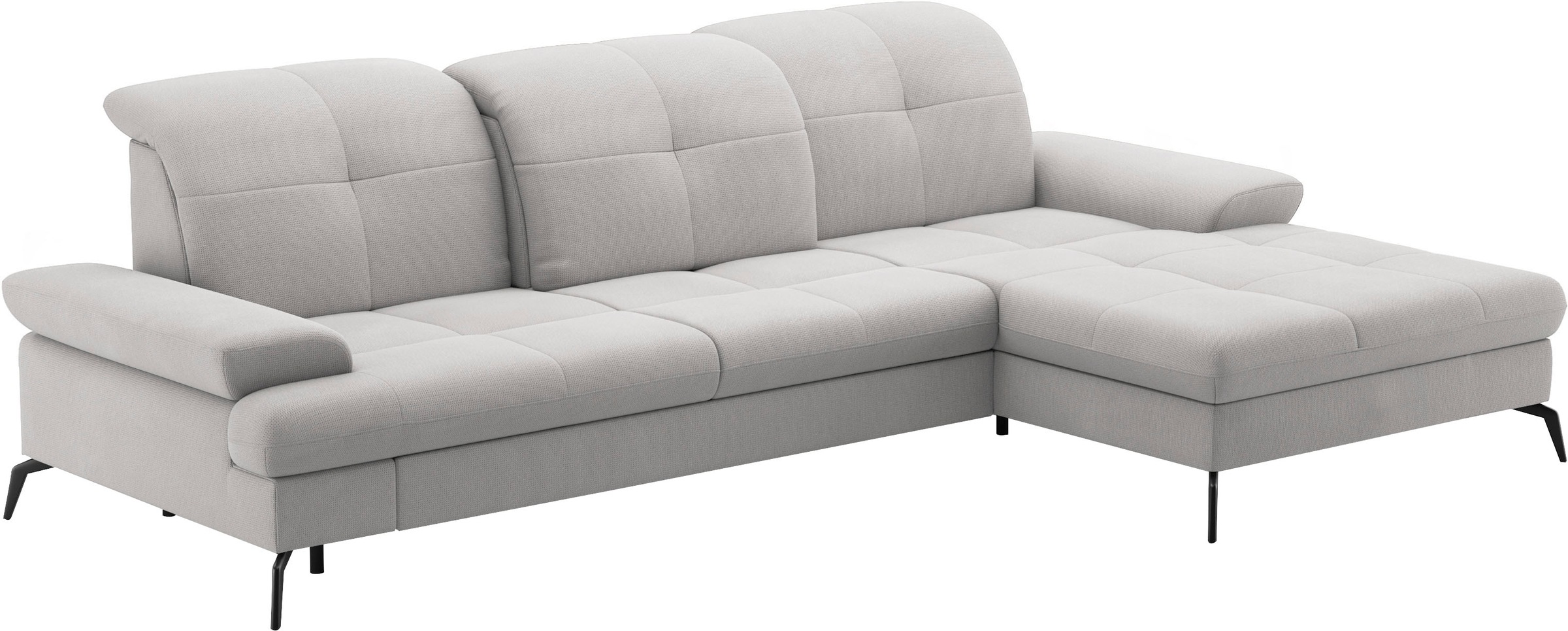 sit&more Ecksofa »Amica, L-Form, inkl. Sitztiefenverstellung & Armteilverstellung«, wahlweise mit Bettfunktion, Bettkasten und Kopfteilverstellung
