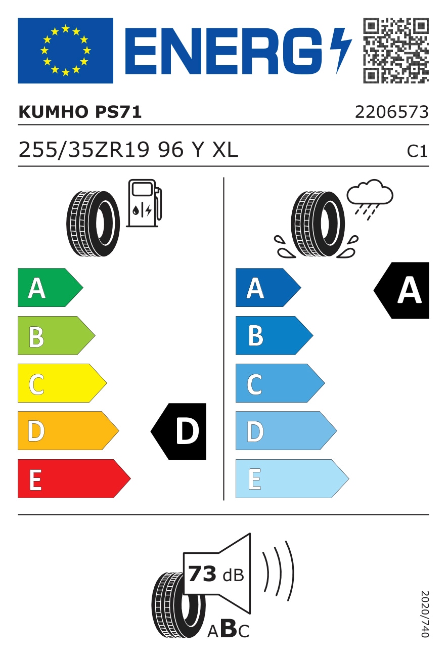 Kumho Sommerreifen »PS-71«, (1 St.), 255/35 R19 96Y jetzt im %Sale