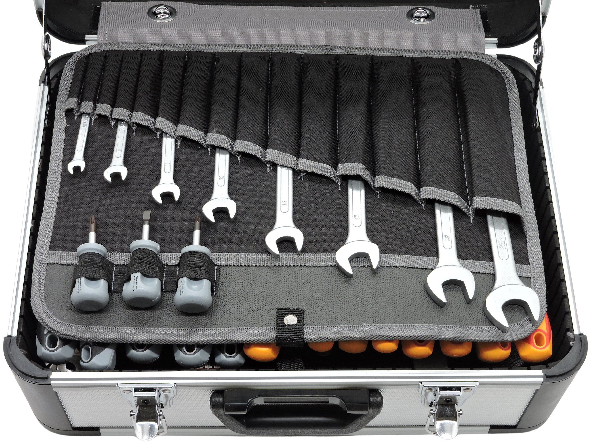 FAMEX Werkzeugset »419-43 Werkzeugkoffer PROFESSIONAL«, (275 tlg.), Mechaniker, mit Steckschlüsselsatz, abschließbar, Kapazität 30kg