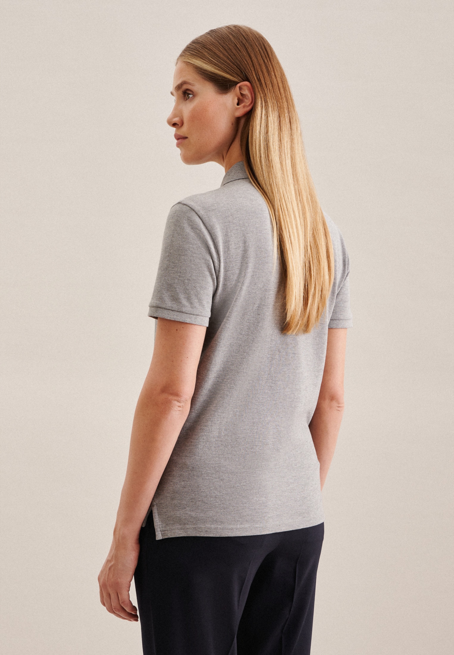 seidensticker Poloshirt »Schwarze Rose«, 1/2 Kragen Uni