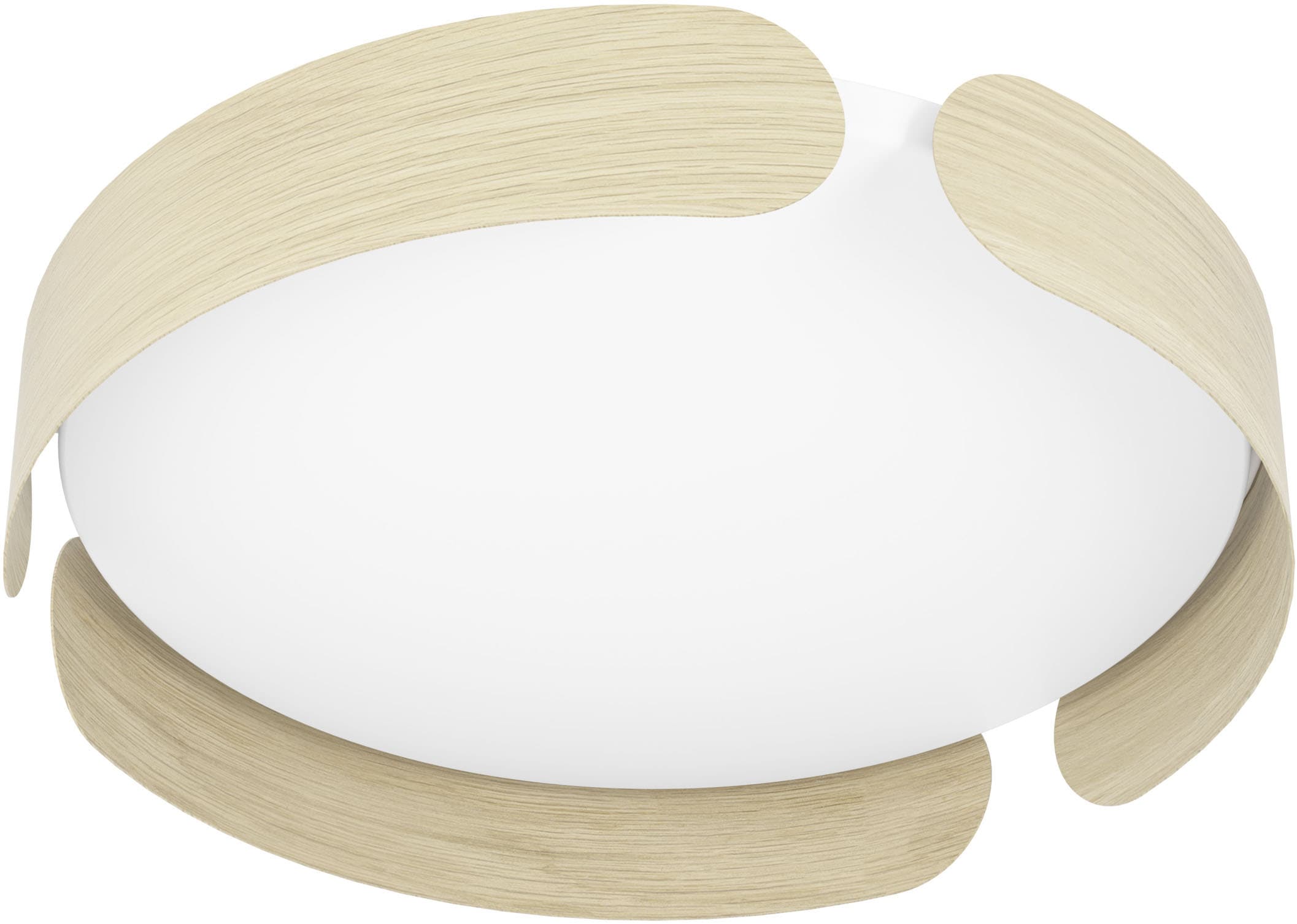 EGLO LED Deckenleuchte »VALCASOTTO Deckenlampe - Stahl, Holz - LED - 20W - günstig online kaufen