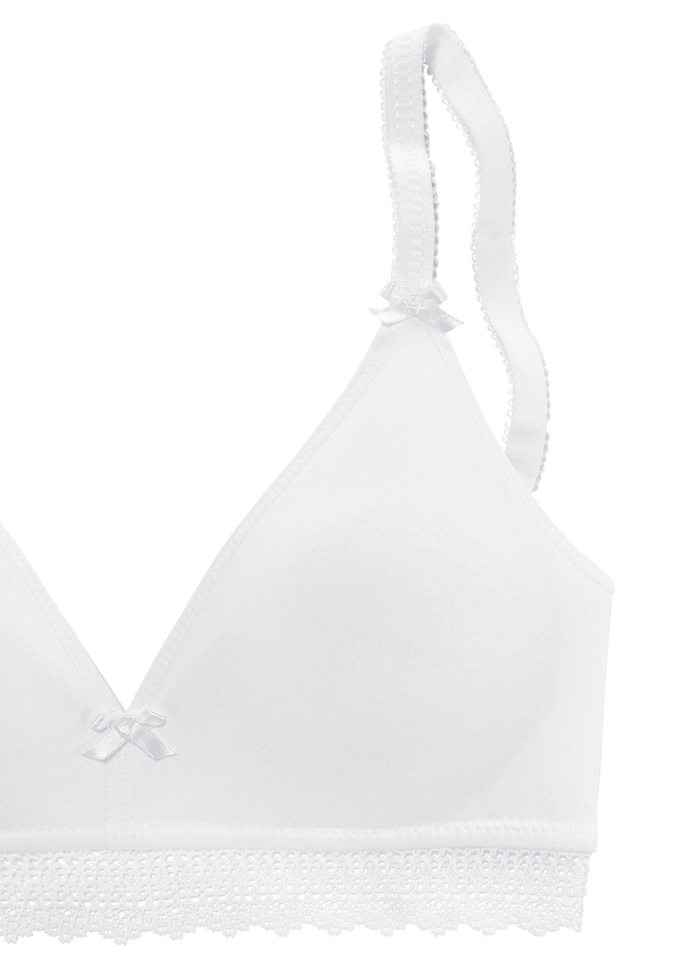 petite fleur Stück), 2 Baumwolle, bestellen (Packung, Basic Dessous aus Bralette-BH, online mit weicher Spitzenband