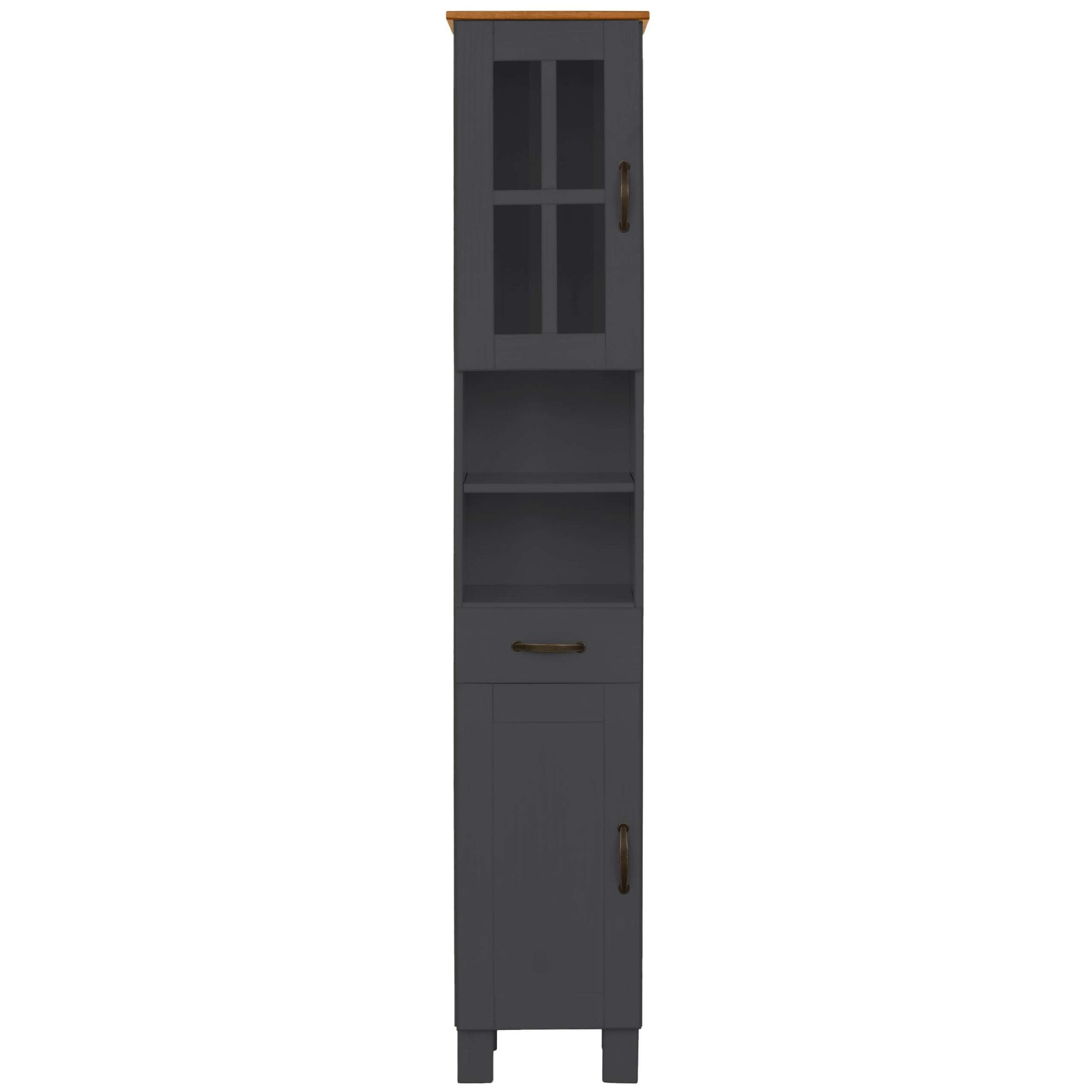 Home affaire Hochschrank »Rodby«, FSC®-zertifiziertes Massivholz, Breite 33cm, Höhe 180cm