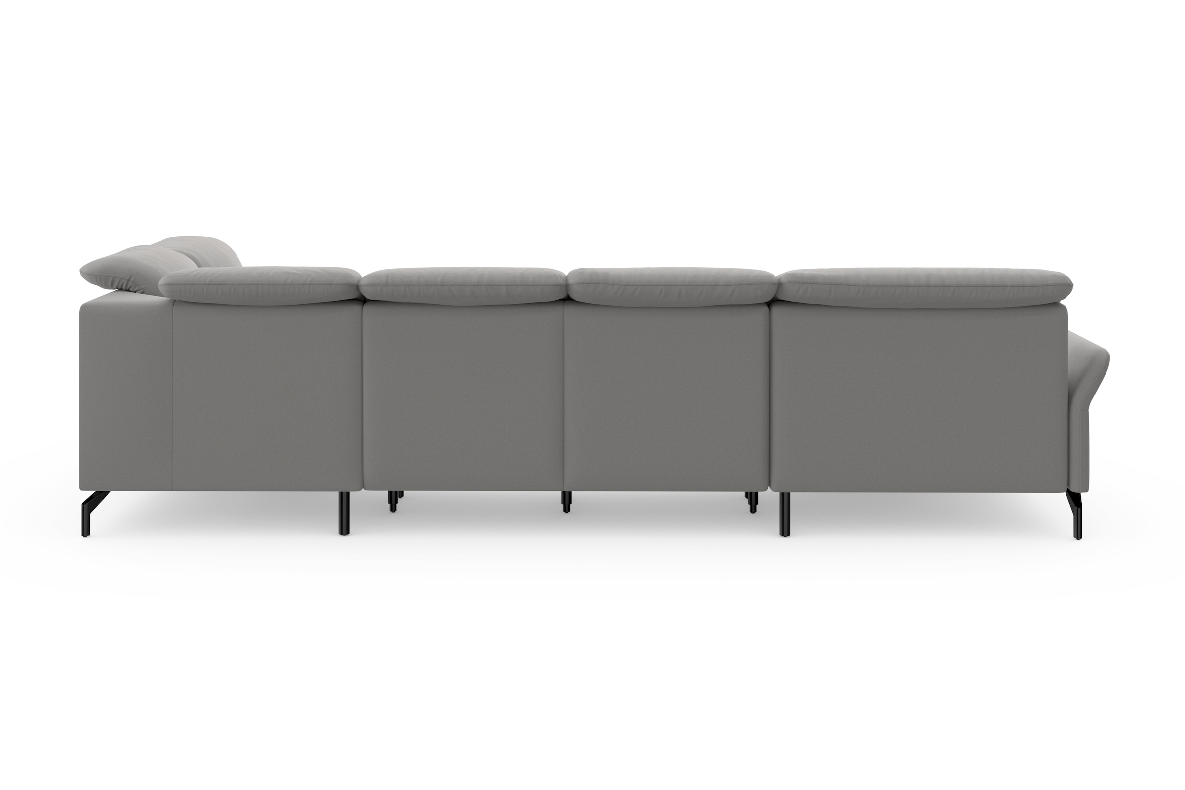 sit&more Wohnlandschaft »Fashion U-Form«, wahlweise mit Kopfteilverstellung, Vorziehsitz, motorisch, Metallfüße