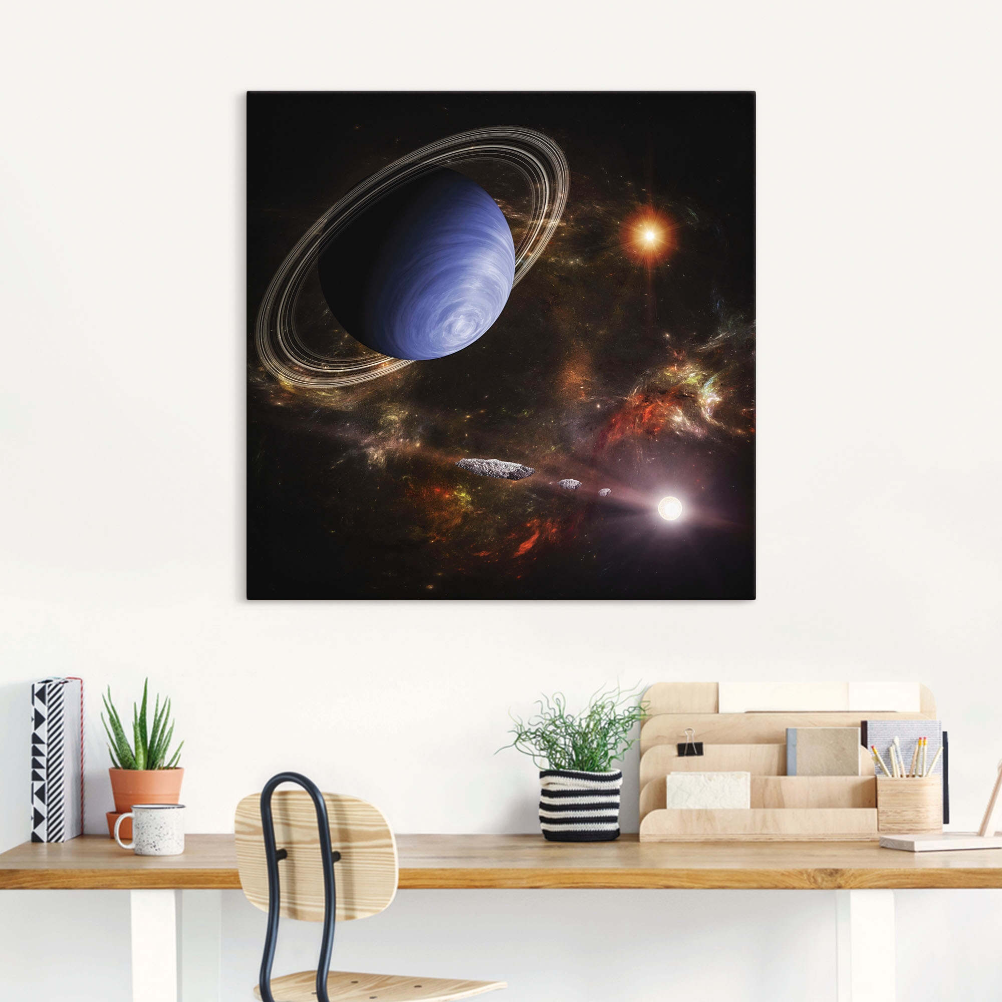 Artland Wandbild »Fremde Welten im All«, Bilder von Planeten, (1 St.), als Alubild, Leinwandbild, Wandaufkleber oder Poster in versch. Größen