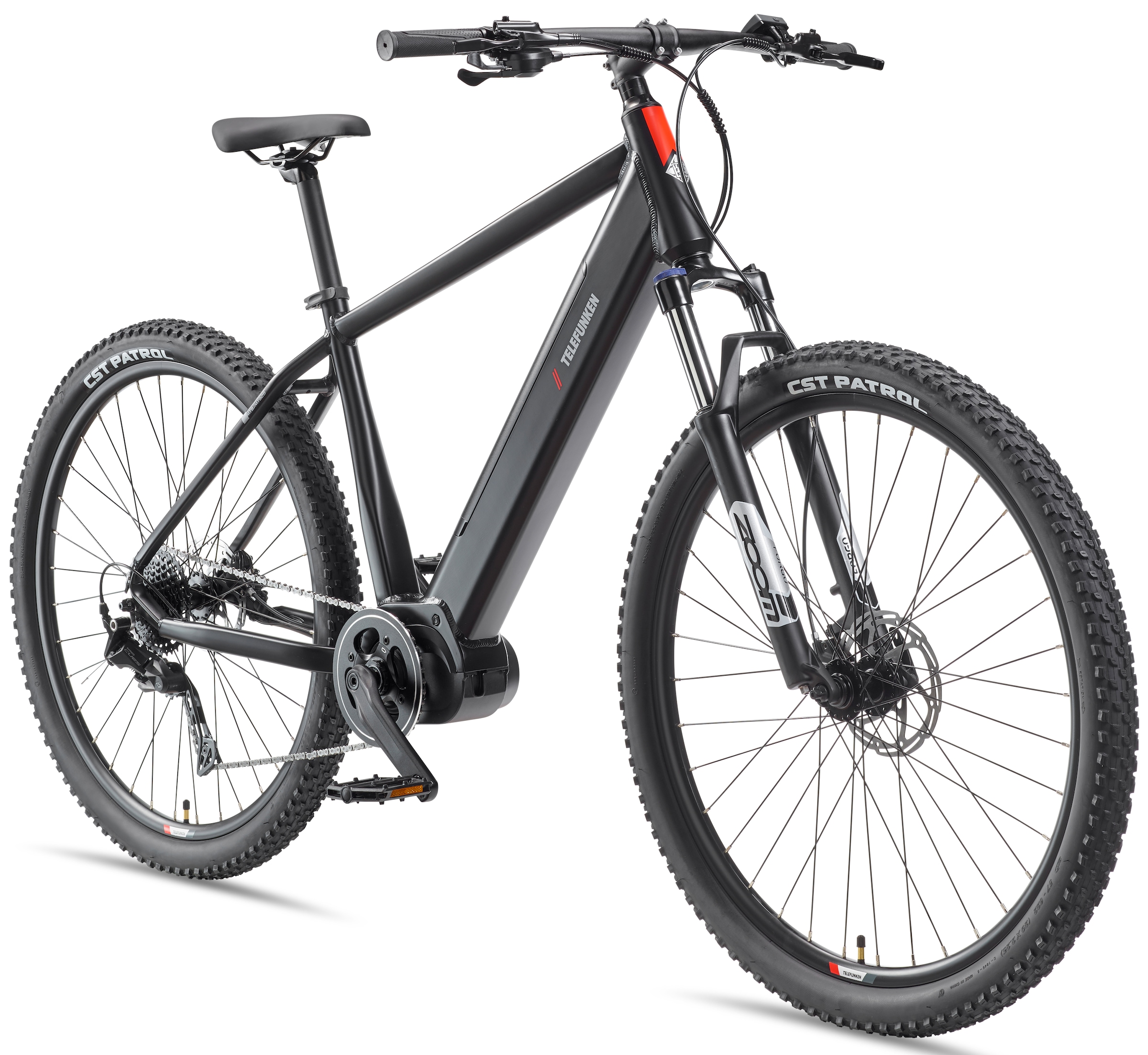 Telefunken »Aufsteiger MT925« 9 Gang Shimano Cues Schaltwerk Kettenschaltung Mittelmotor 250 W Pedelec, Elektrofahrrad, Damen u. Herren, E-MTB, Mountainbike, 29 Zoll