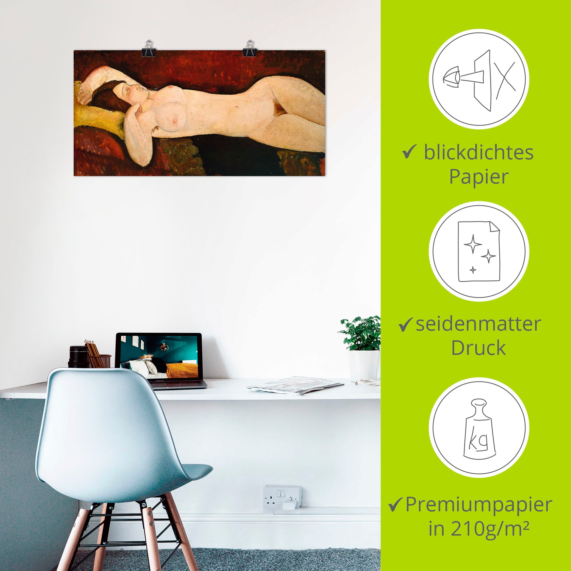 Artland Wandbild »Akt einer schlafenden Frau« Frau 1 Stk. tlg. als Leinwandbild, Poster in verschied. Größen