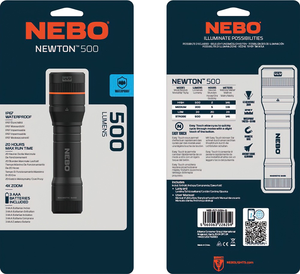 NEBO LED Taschenlampe »Nebo NEWTON™ 500« Taschenlampe, 1 Stk. tlg.
