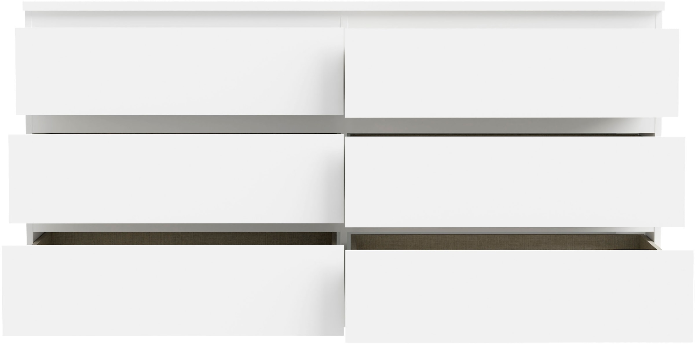 FORTE Kommode »Edmore«, große Kommode, grifflose Front, Stauraum, 6 Schubladen