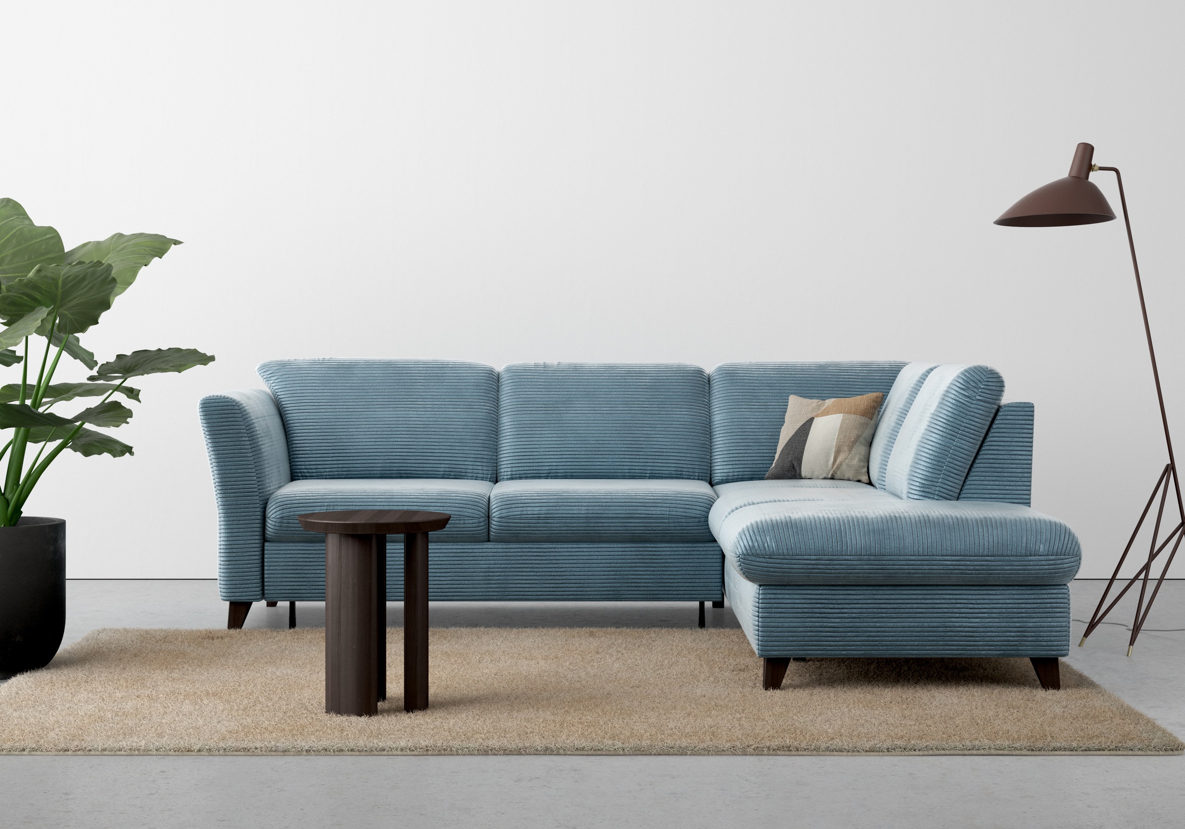 Home affaire Ecksofa »Trelleborg L-Form«, wahlweise mit Bettfunktion und Bettkasten, inkl. Federkern-Polsterung
