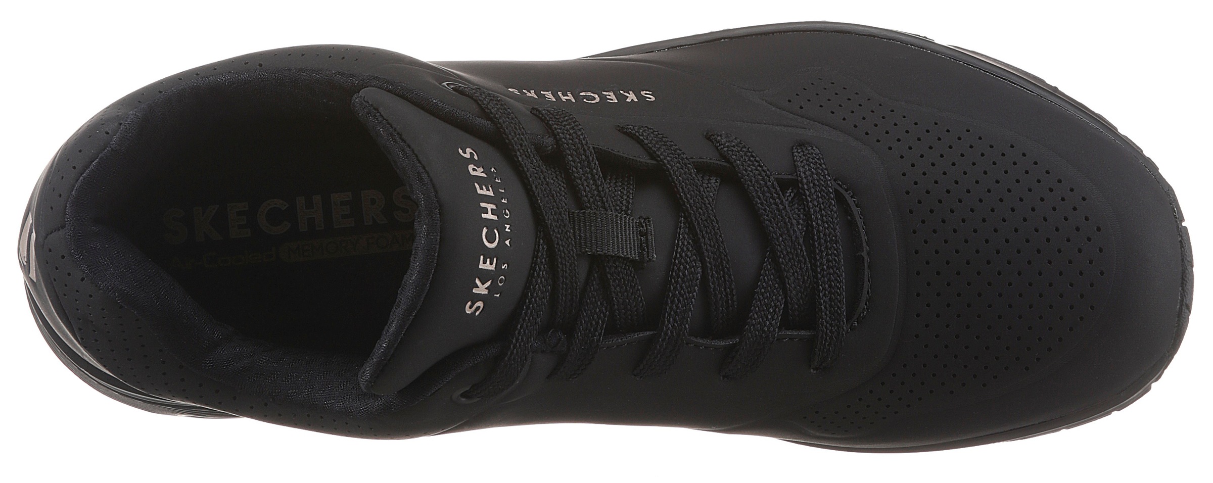 Skechers Wedgesneaker »Uno - Stand on Air«, Freizeitschuh, Halbschuh, Schnürschuh mit feiner Perforation