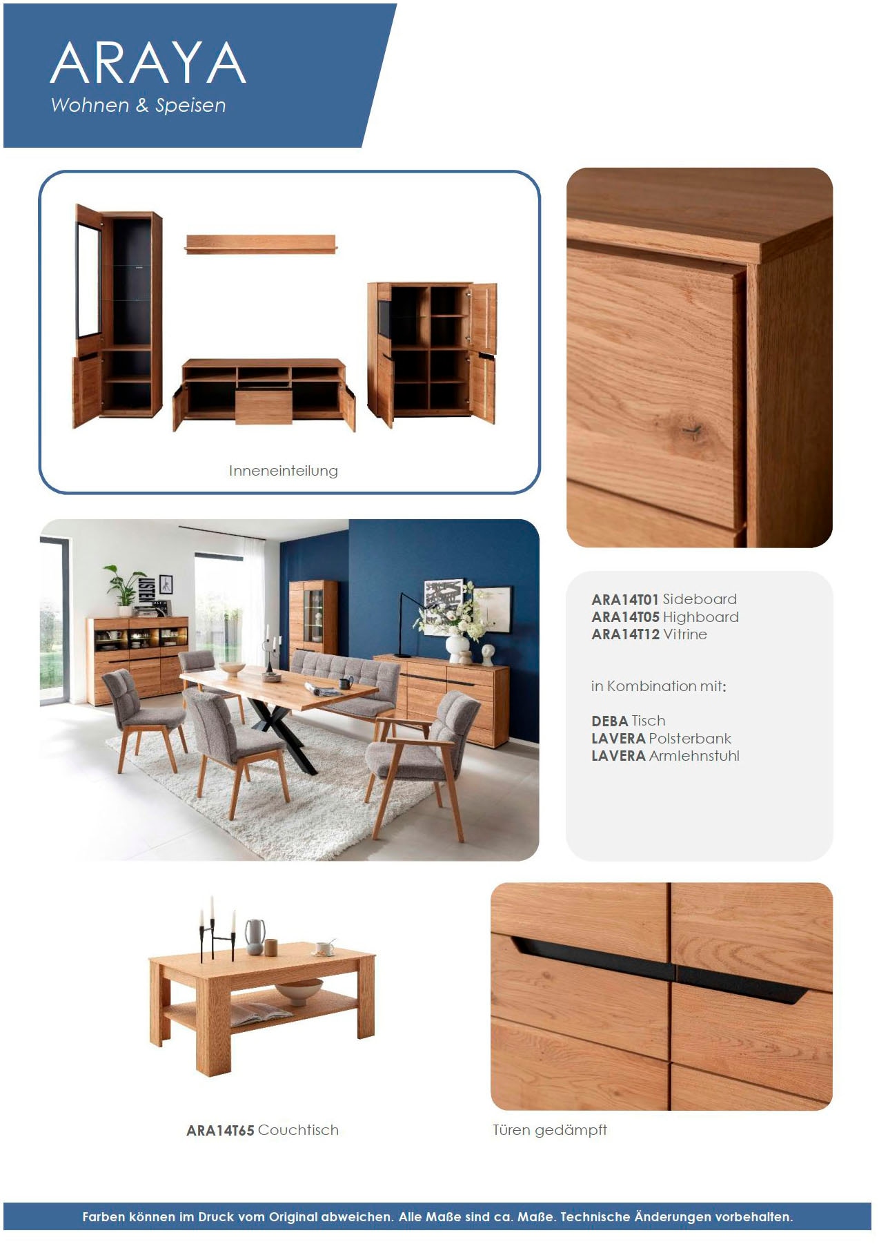 MCA living TV-Schrank »Araya TV-Lowboard« 1 Stk. tlg. Schubkasten gedämpft