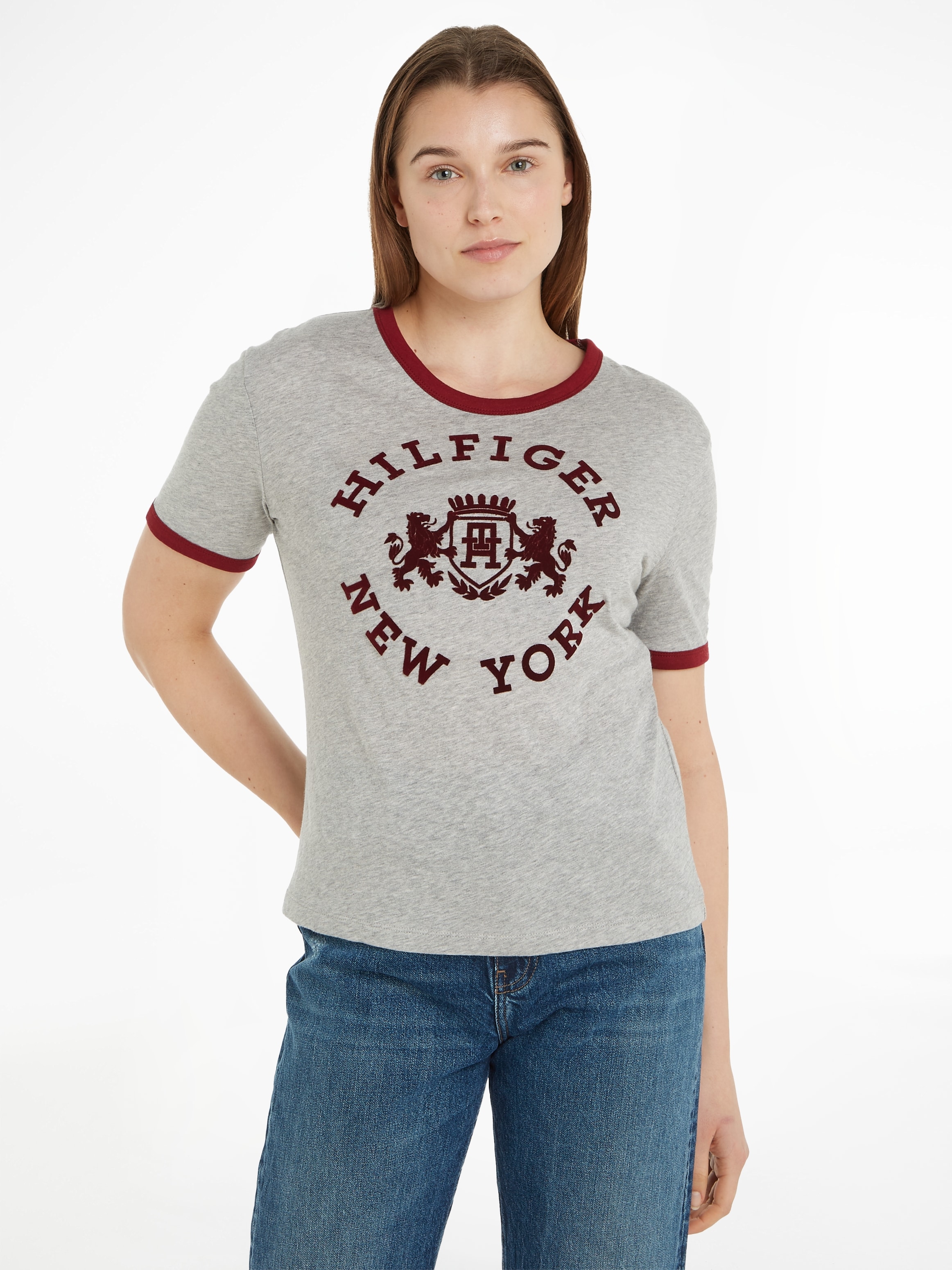 online Markenlogo Hilfiger T-Shirt, bestellen Tommy mit großem