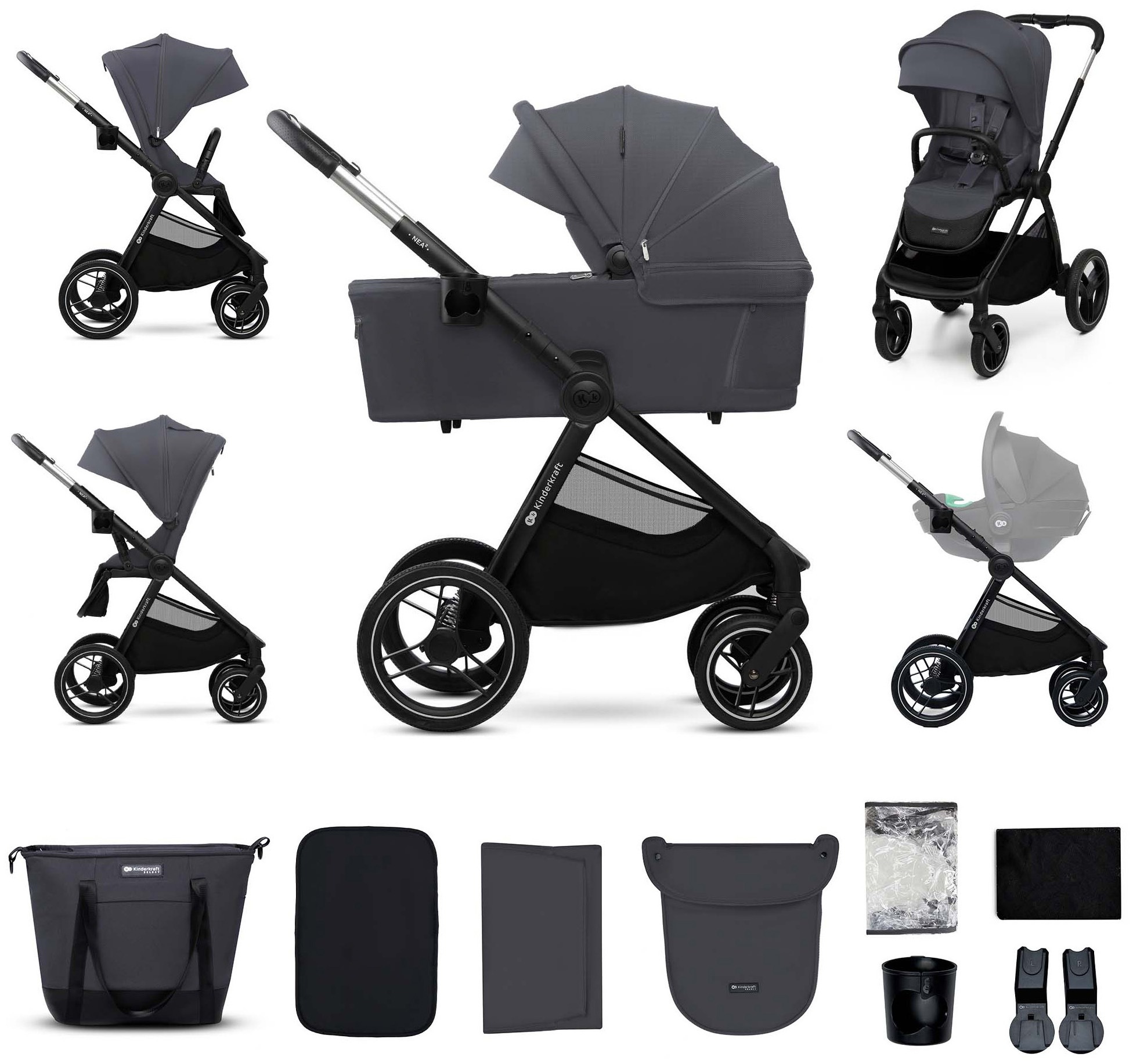 Kinderkraft Kombi-Kinderwagen »NEA 2 2in1« 27 kg