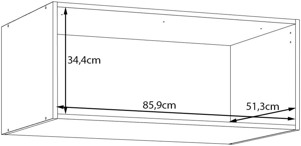 FORTE Schrankaufsatz Schrankaufsatz, Stauraum, Raumnutzung