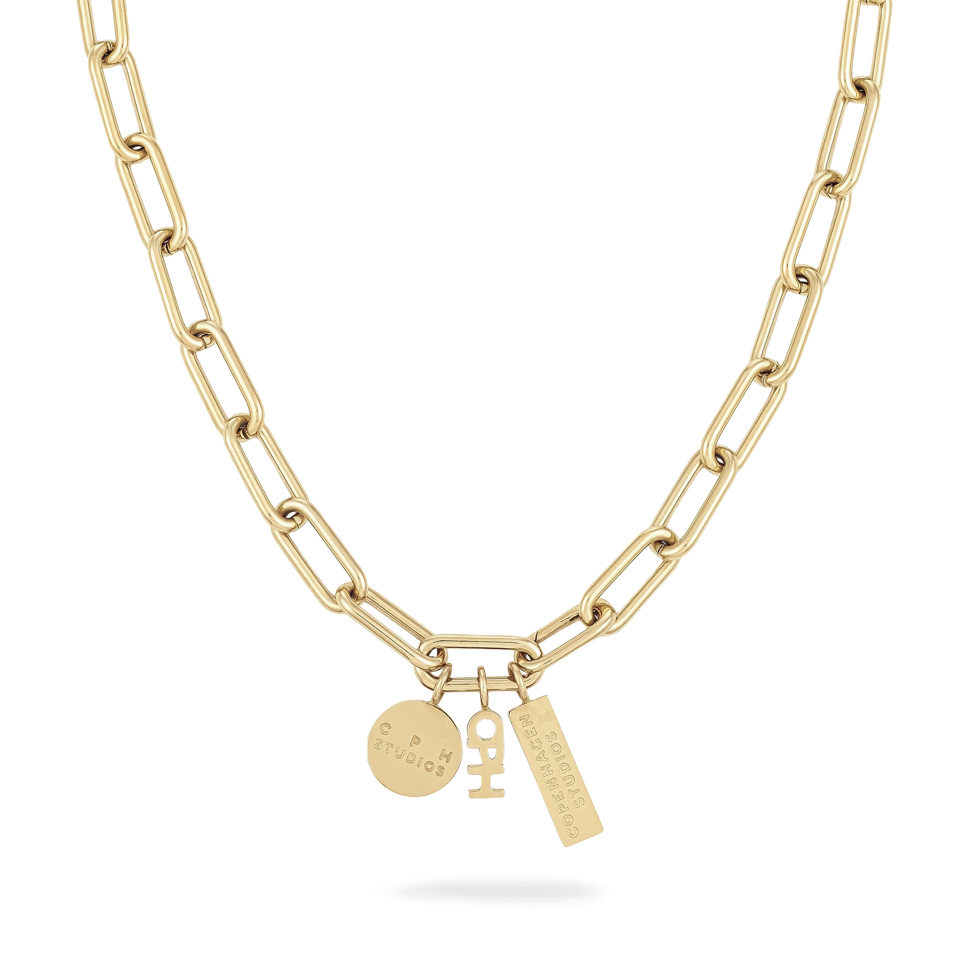 Copenhagen Studios Kette mit Anhänger »Schmuck Geschenk Edelstahl Halskette Bold Link«