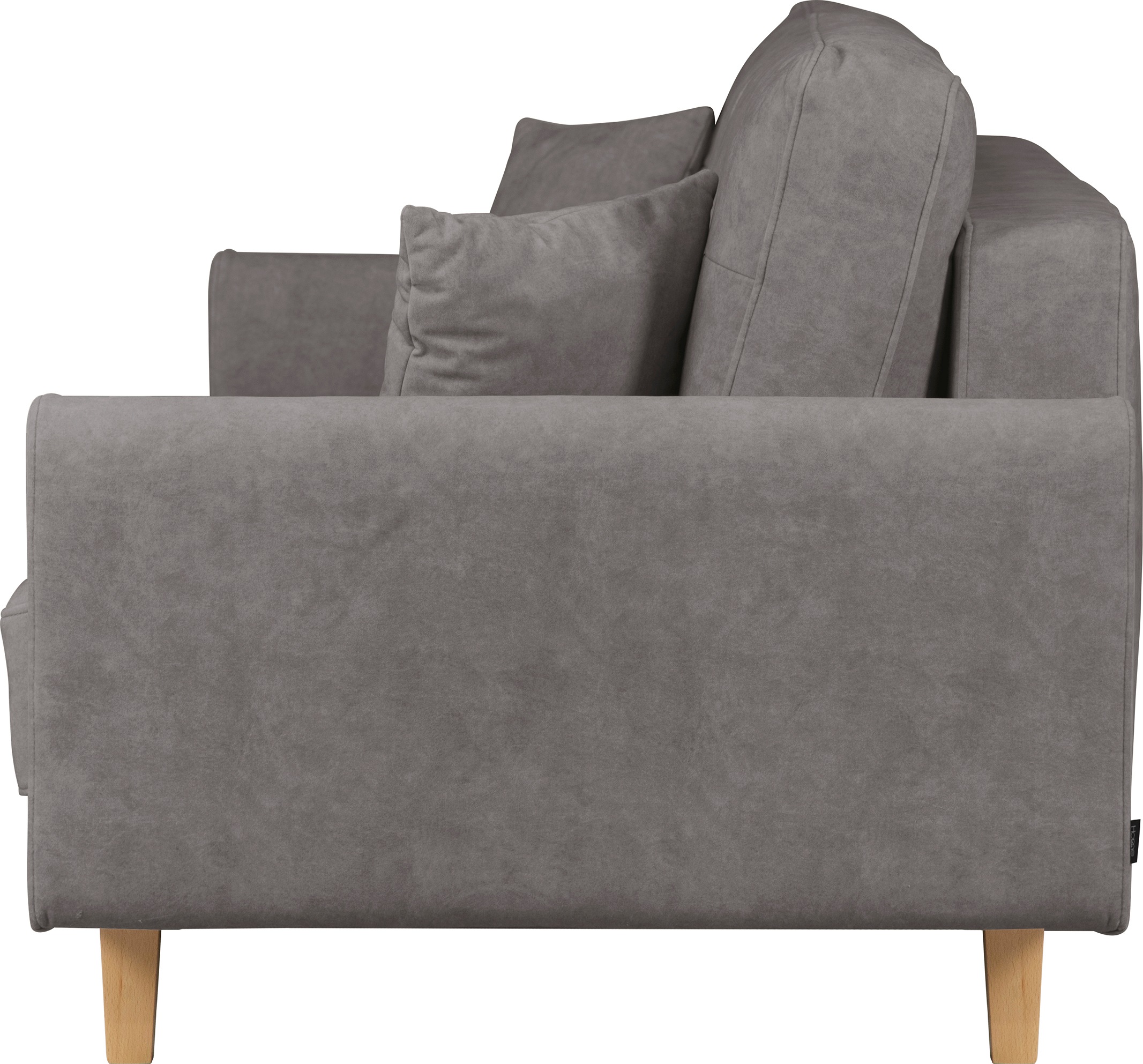 Home affaire 3-Sitzer »TRIPLO optionale Schlafsofa mit Bettkasten, Maße B/T/H: 215/100/89 cm«, Wahlweise Bettfunktion - Liegefläche 145x191 cm, Rücken-, Zierkissen