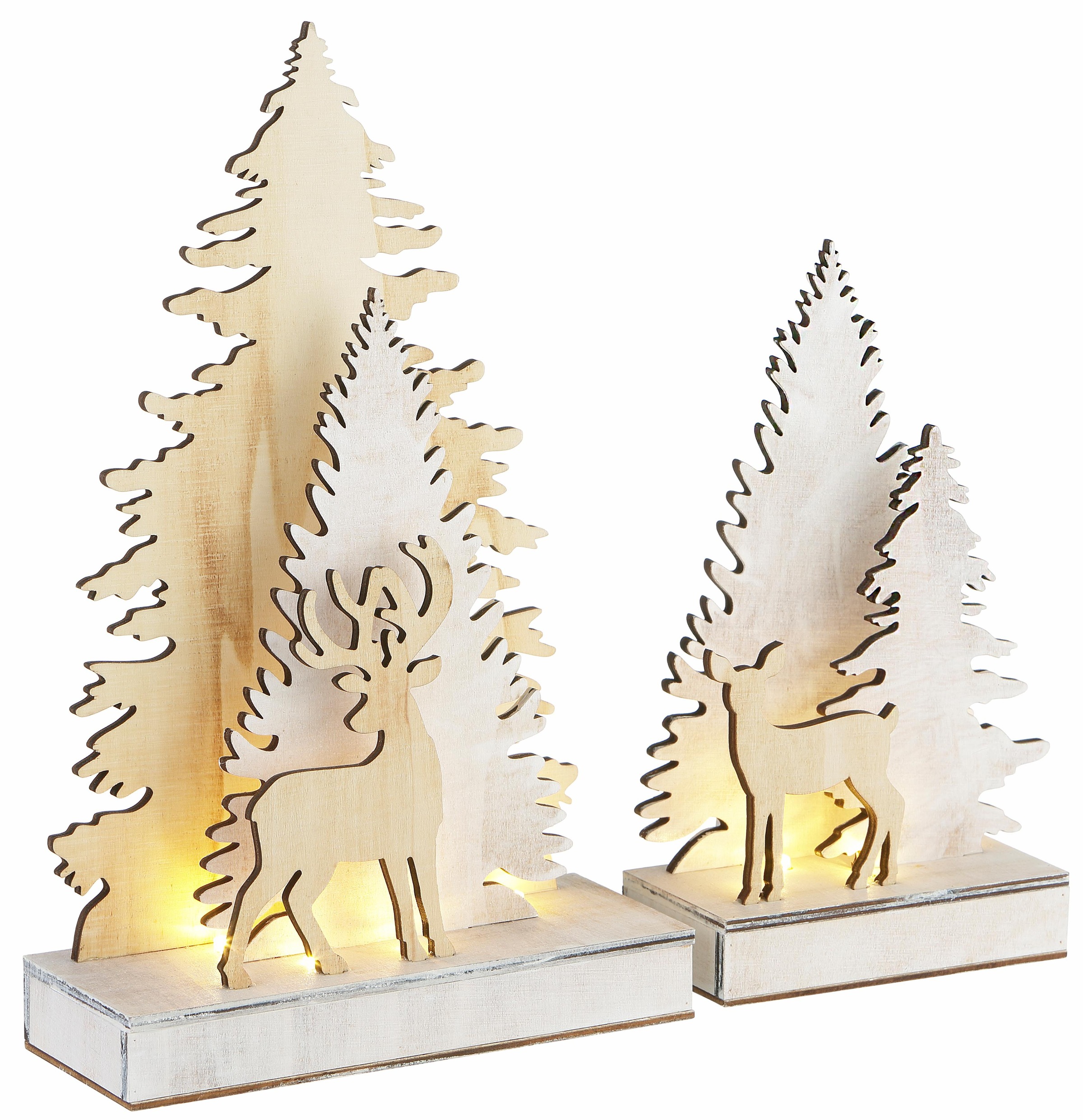 CHRISTMAS GOODS by Inge LED Baum »Reh und Hirsch, Weihnachtsdeko«, batteriebetrieben kaufen