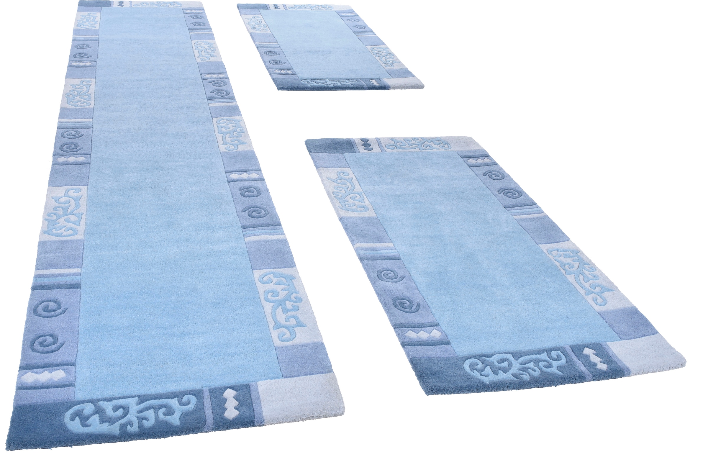 THEKO Bettumrandung »Ambadi« Höhe 14 mm 3 Stk. tlg. Bettvorleger, reine Wol günstig online kaufen