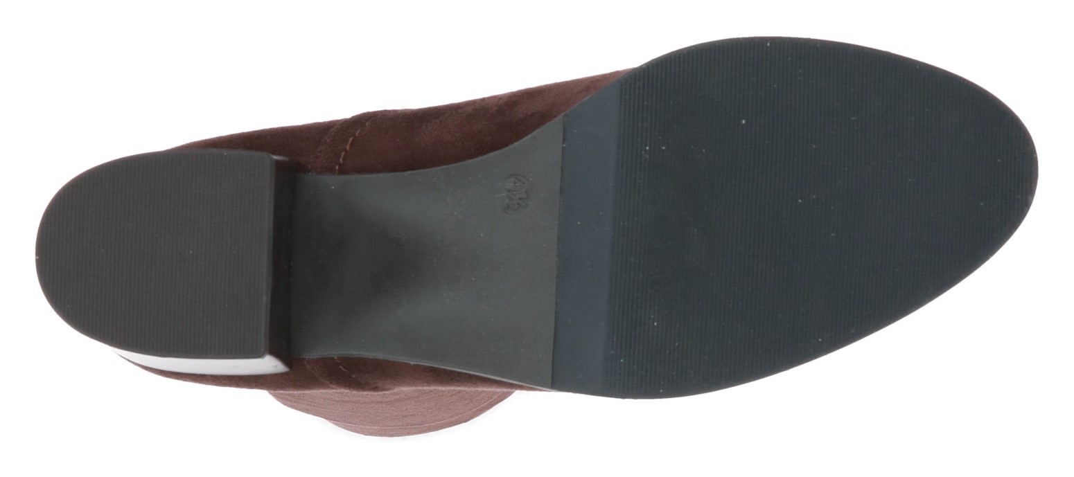 Caprice Stiefel, Blockabsatz, Schlupfstiefel mit Stretch-XS-Schaft in schmaler Form