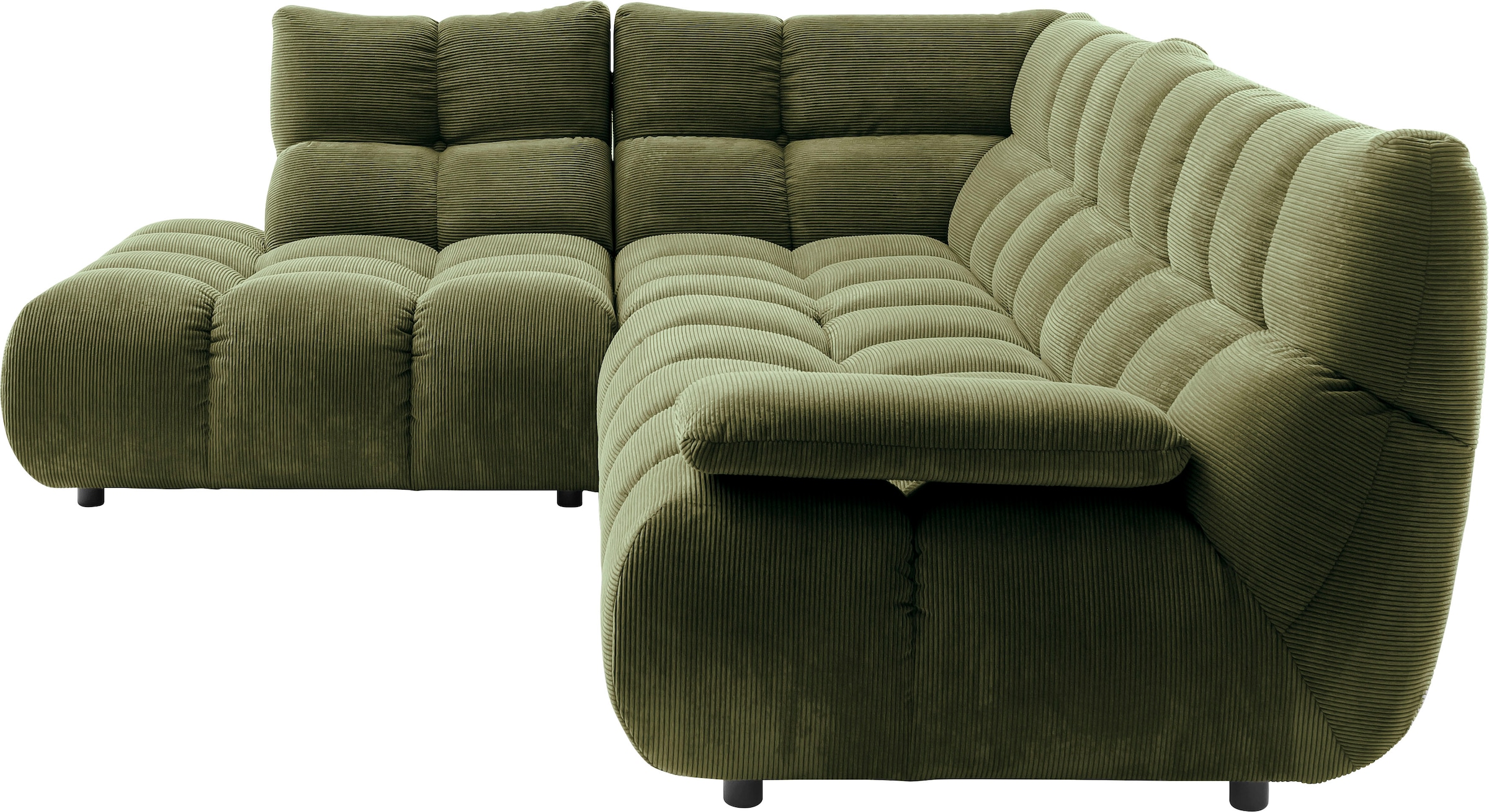 Home affaire Ecksofa »Cozy Bubble, mit klappbarer Armlehne, Breite 324 cm«