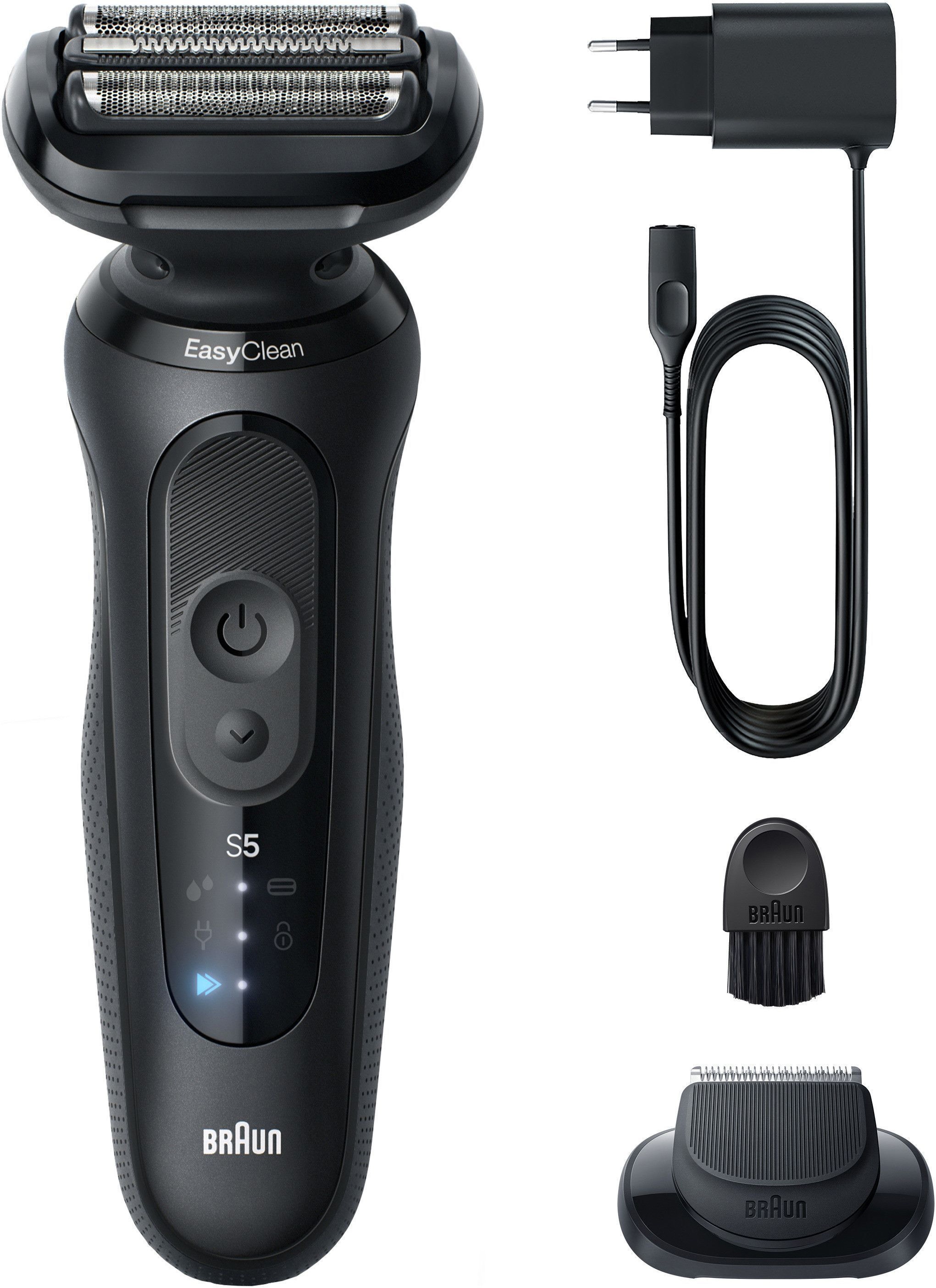Braun Elektrorasierer »Series 5 52-N1200s« 1 Stk. Aufsätze 100% wasserdicht, Präzisionstrimmer-Aufsatz, Bis zu 50 Min