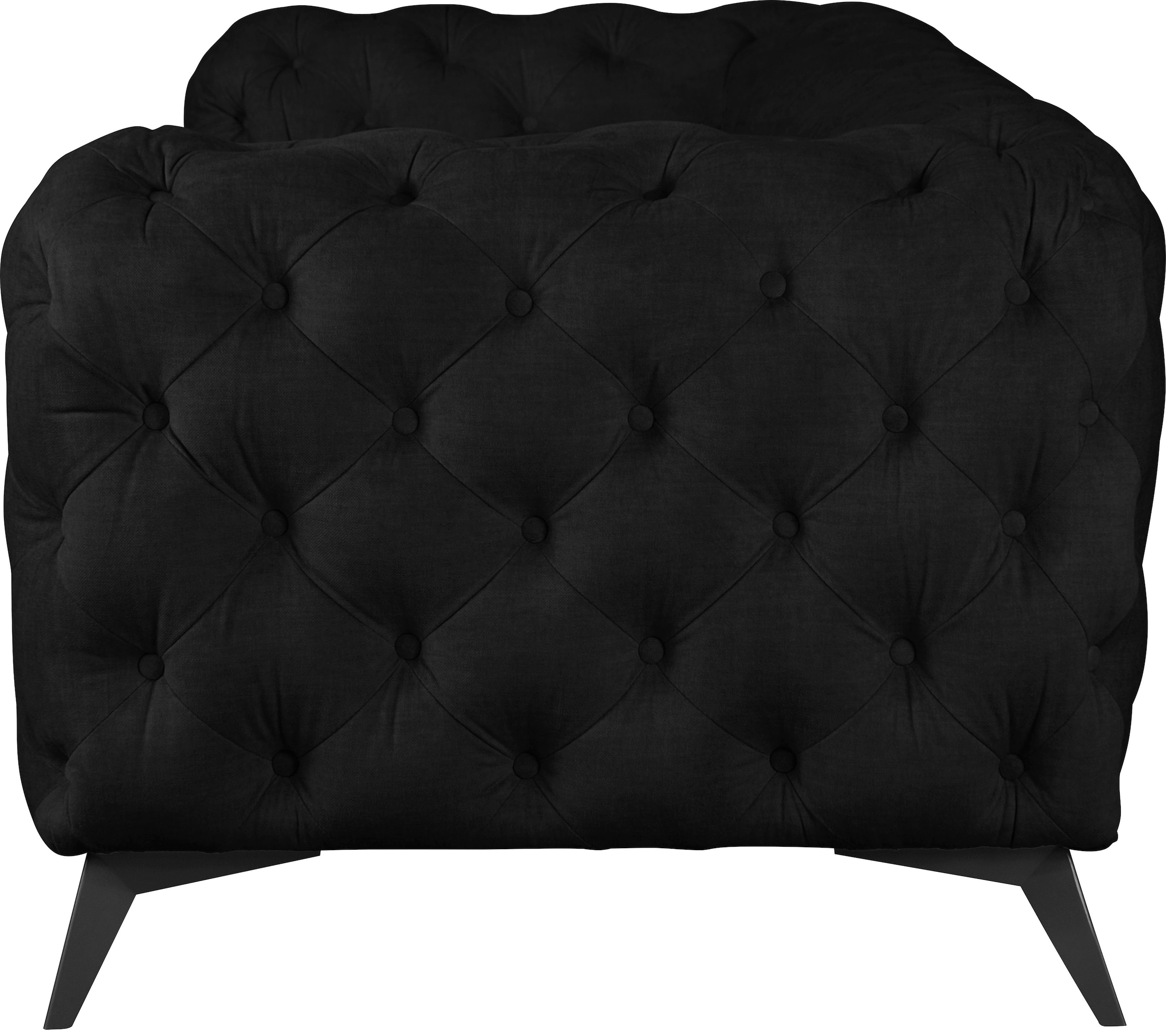 Leonique Chesterfield-Sofa »Glynis«, aufwändige Knopfheftung, moderne Chesterfield Optik, Fußfarbe wählbar