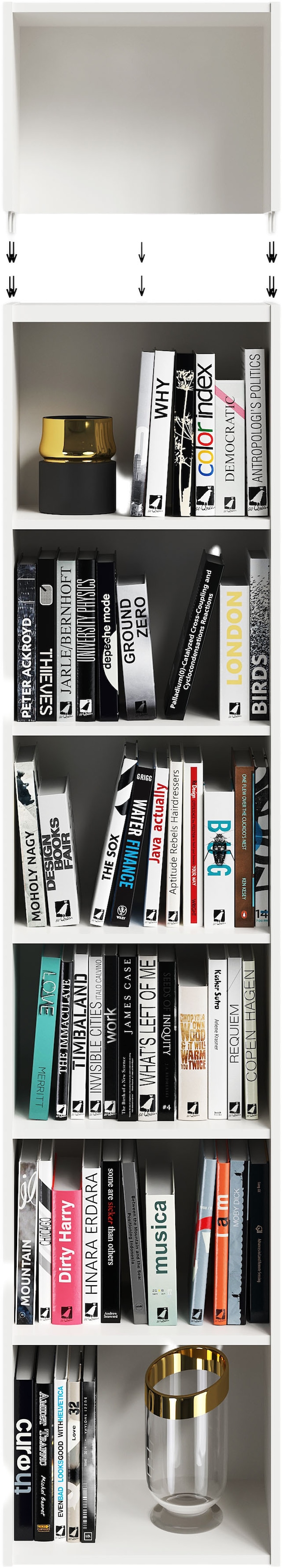 FMD Aufsatzregal »Bitz« mit melaminharzbeschichteter, kratzfester Oberfläche