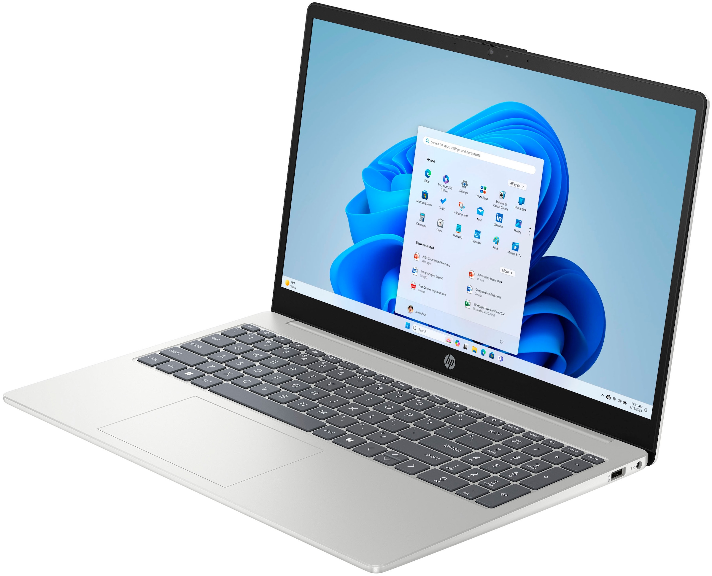 HP Notebook »15-fc1054ngx« 39,6 cm / 15,6 ″ AMD Ryzen 5 Radeon Graphics 256 GB SSD