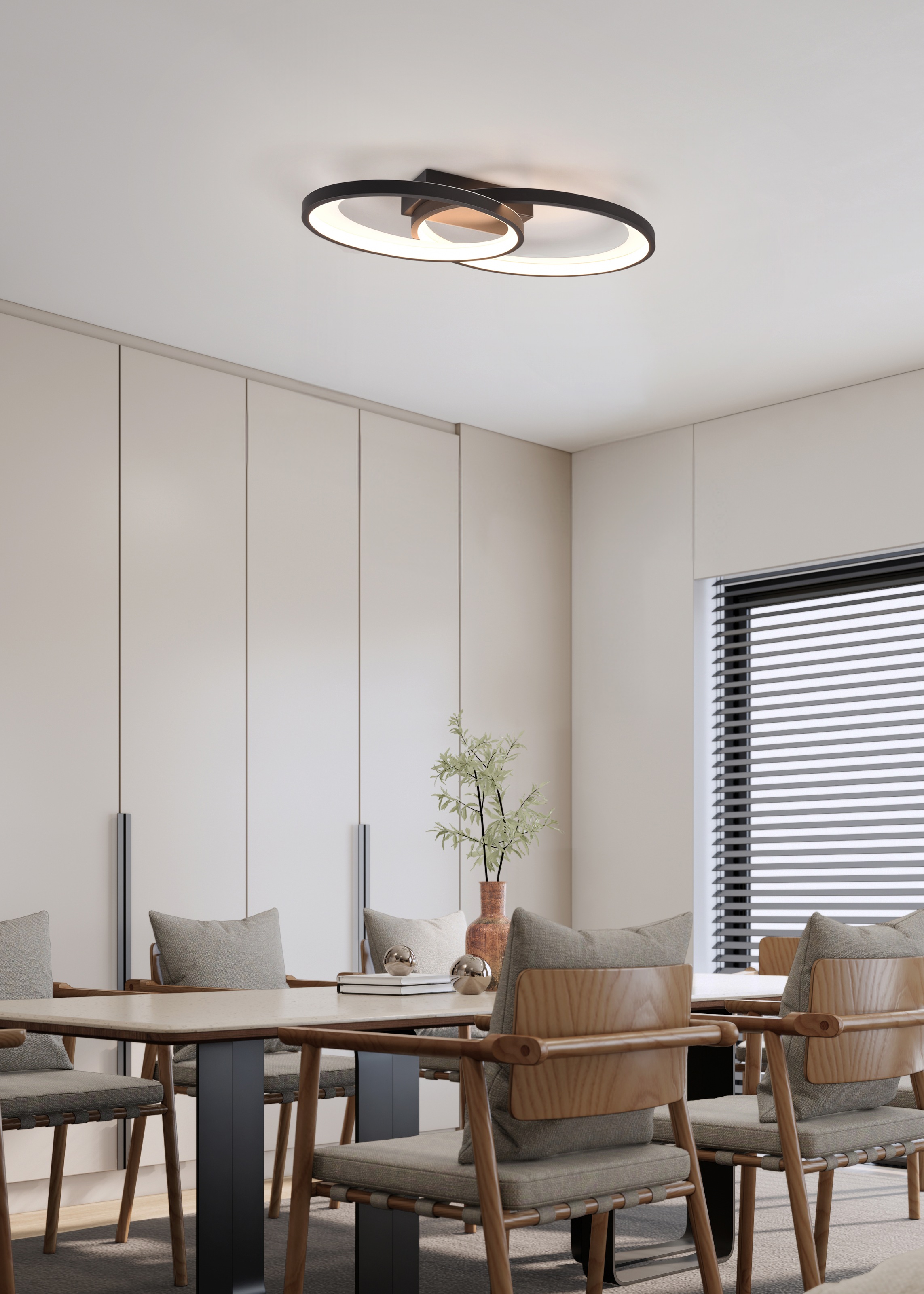 REALITY Leuchten LED Deckenleuchte »MALAGA, LED Deckenlampe warmweiß 25W 29 günstig online kaufen
