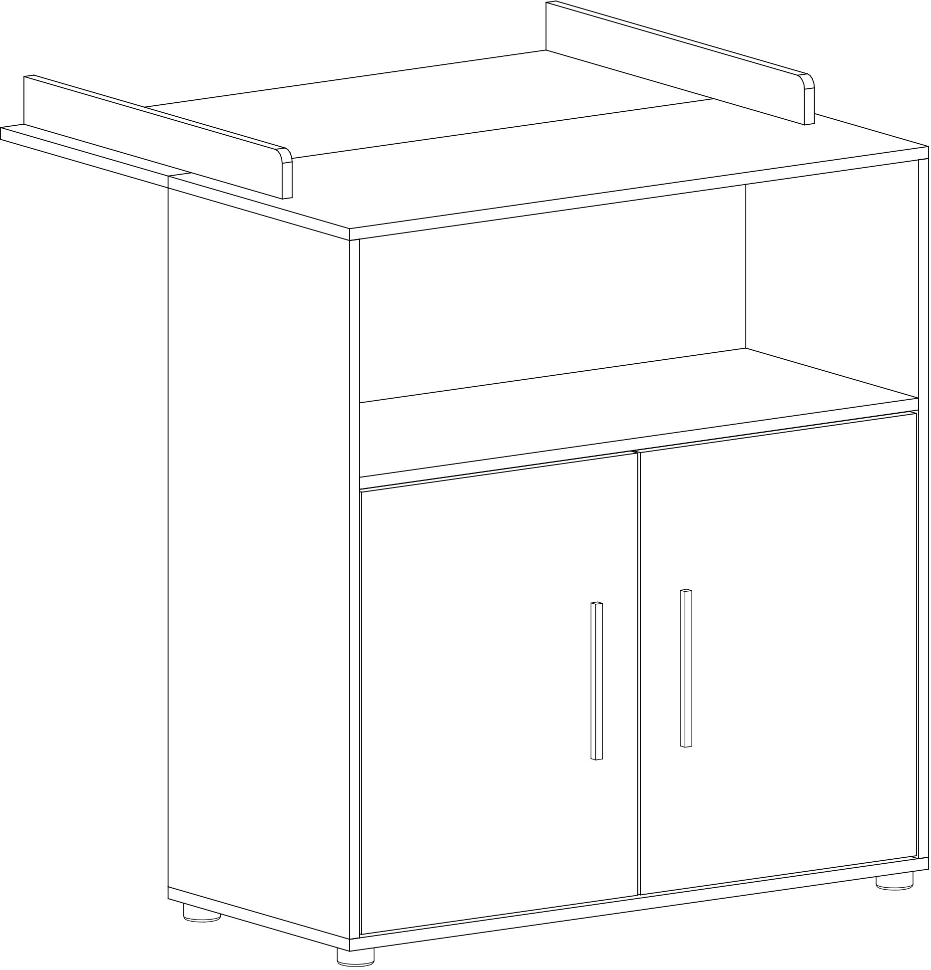 Lüttenhütt Wickelkommode »Henning«, bis 15 kg, 88 cm