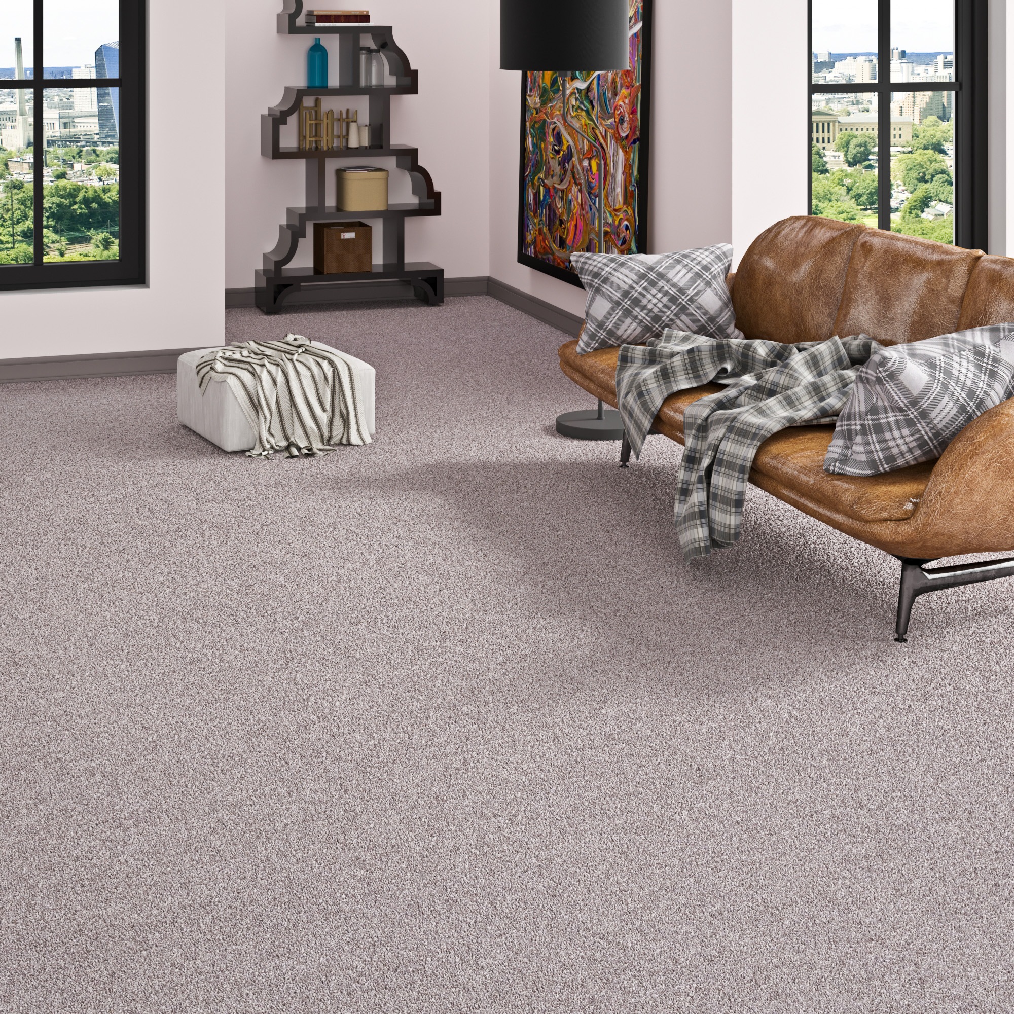 my home Teppichboden »Fortis, Schlinge, Made in Netherlands«, rechteckig, 5 mm Höhe, meliert, Breite 400 cm, Wohnzimmer, strapazierfähig
