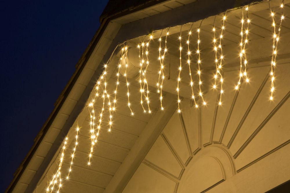 KONSTSMIDE LED-Lichterkette »Weihnachtsdeko aussen«, variabel als Lichterkranz/Lichtergirlande, 240 warmweiße Dioden